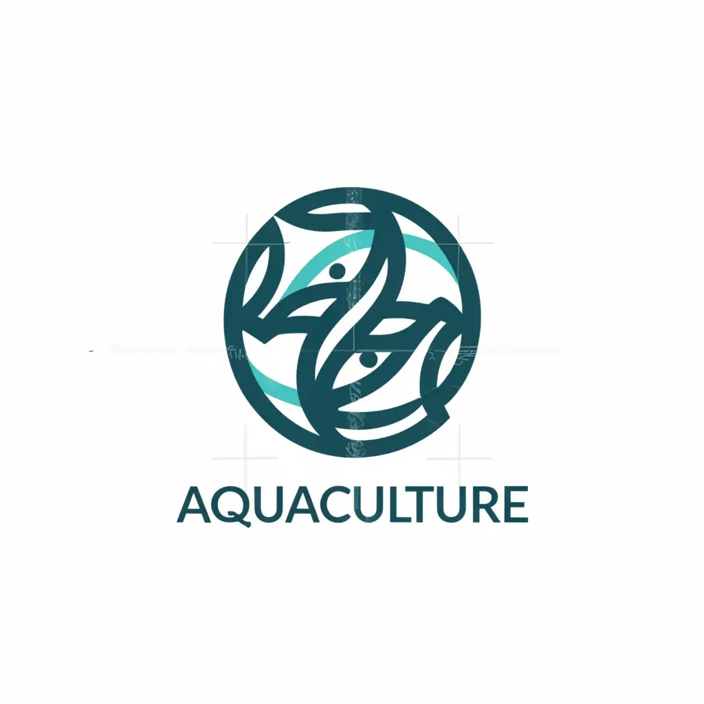 a logo design, with the text 'AQUACULTURE', main symbol: BANGUS AND WATER, Moderate, be used in Technology industry, clear background