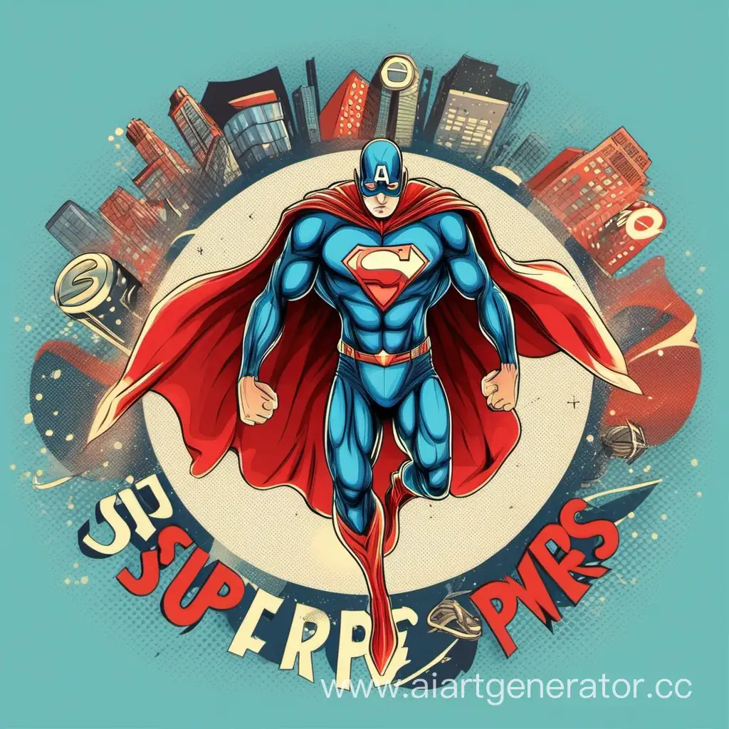 Dynamic-Superhero-Team-Saving-the-Day-Actionpacked-Illustration