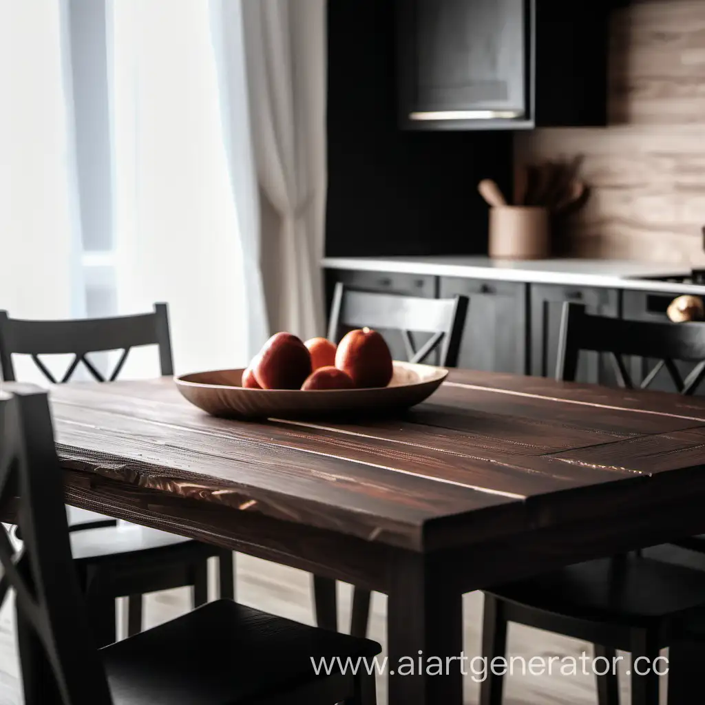 Bright-and-Elegant-Kitchen-Table-with-Dark-Wood