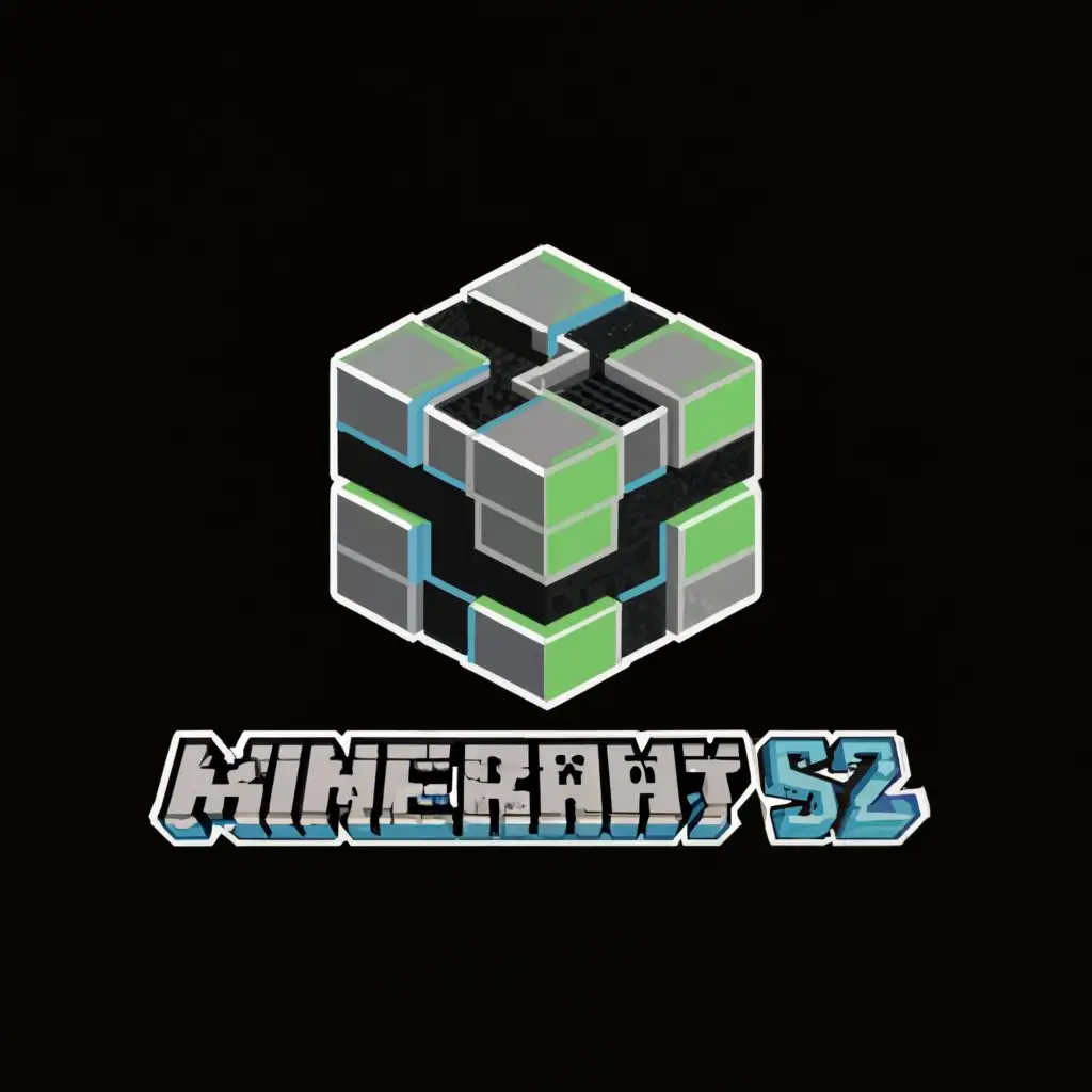 a logo design,with the text "Minearmy S2", main symbol:A Minecraft Server,Moderate,clear background