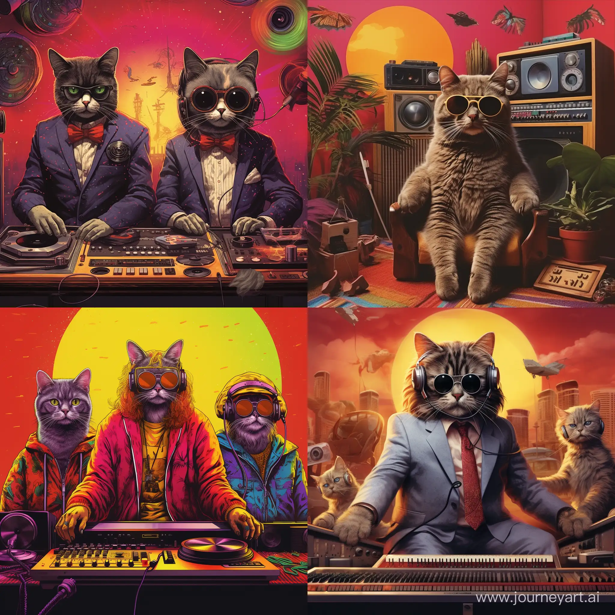Add cats to the cover of The Scofflaws "Ska In Hi Fi"