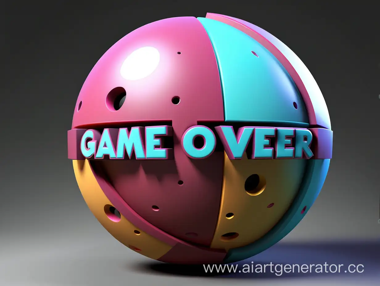 game over unity sphere right
