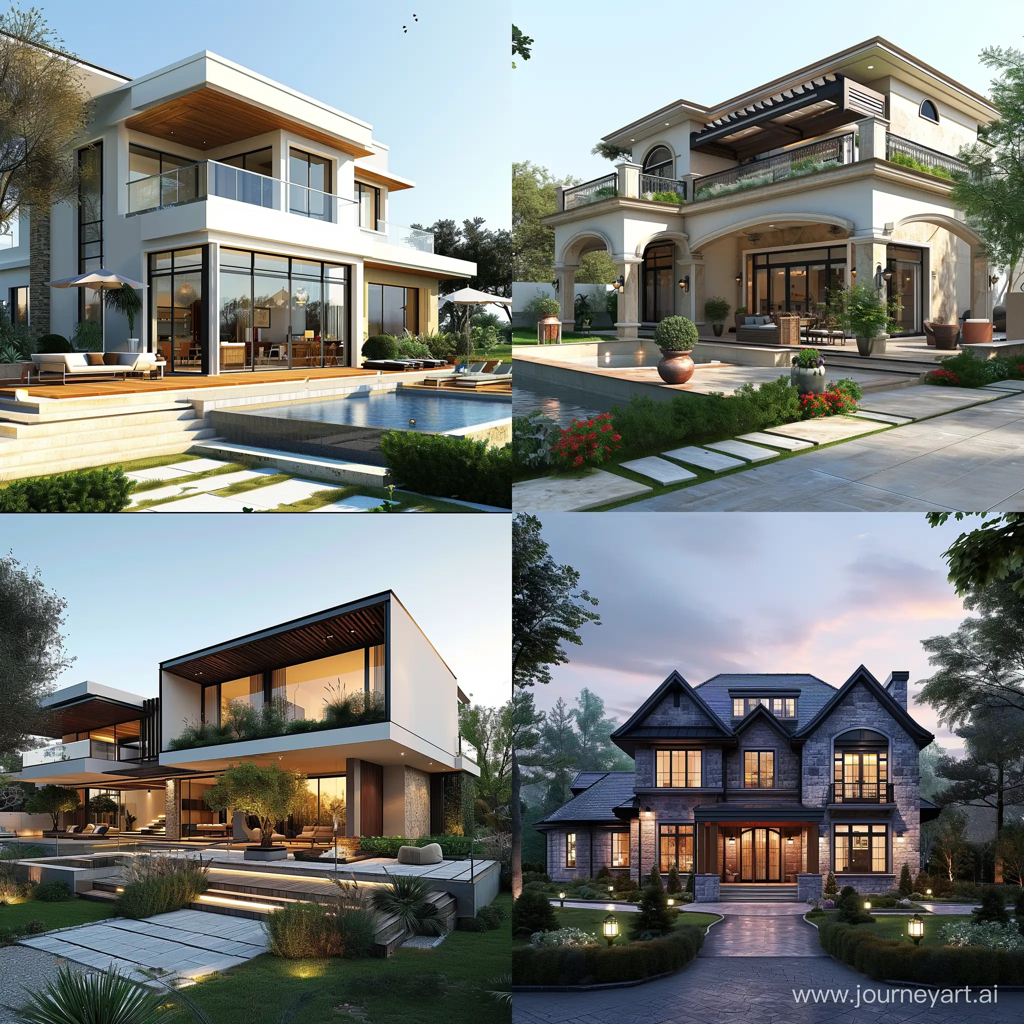 Dream House Realistic 3D Exterior Design