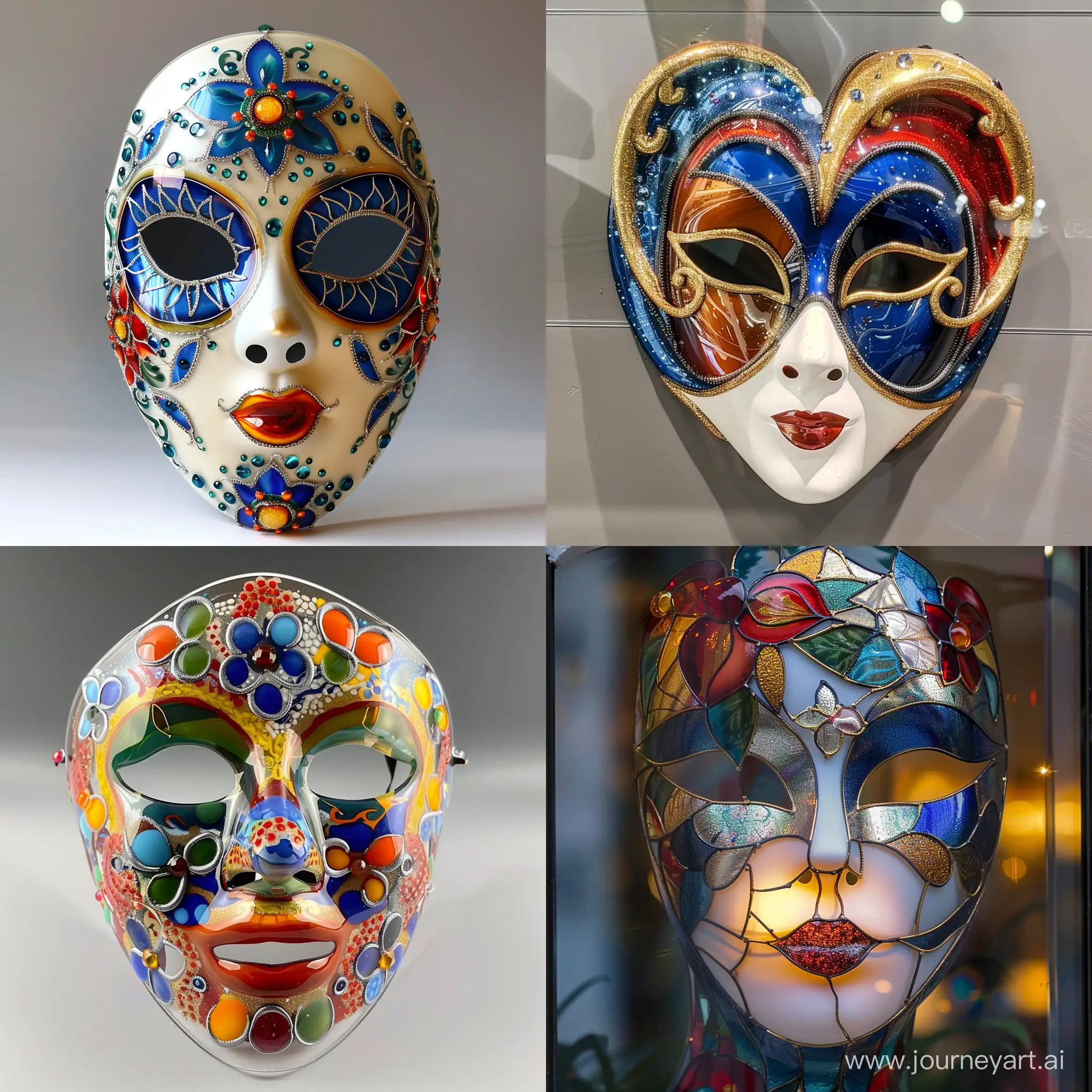 Traditional-Romanian-Mask-Glass-Artwork