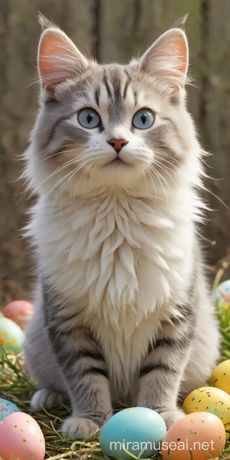 happy easter with cats