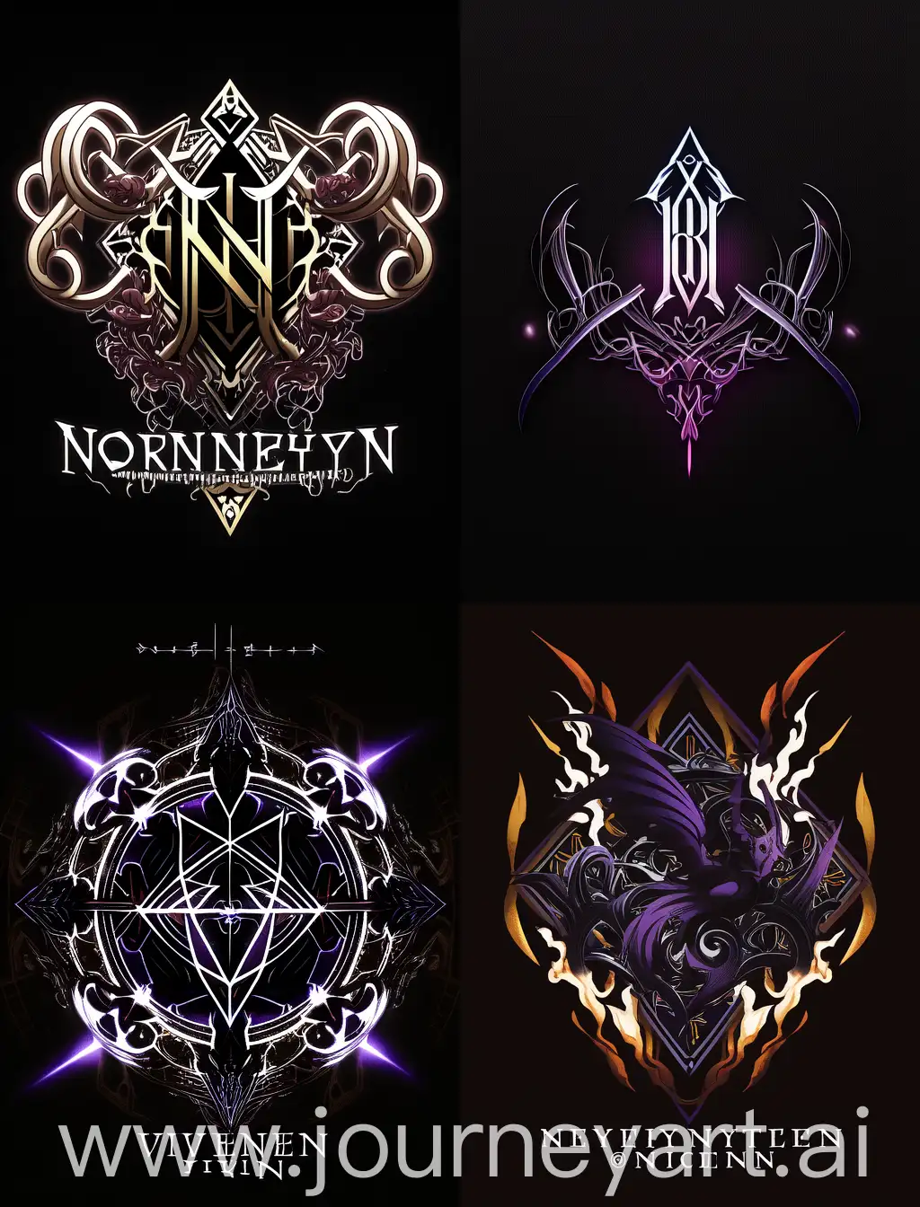Niji-Gothic-Letters-Logo-Design