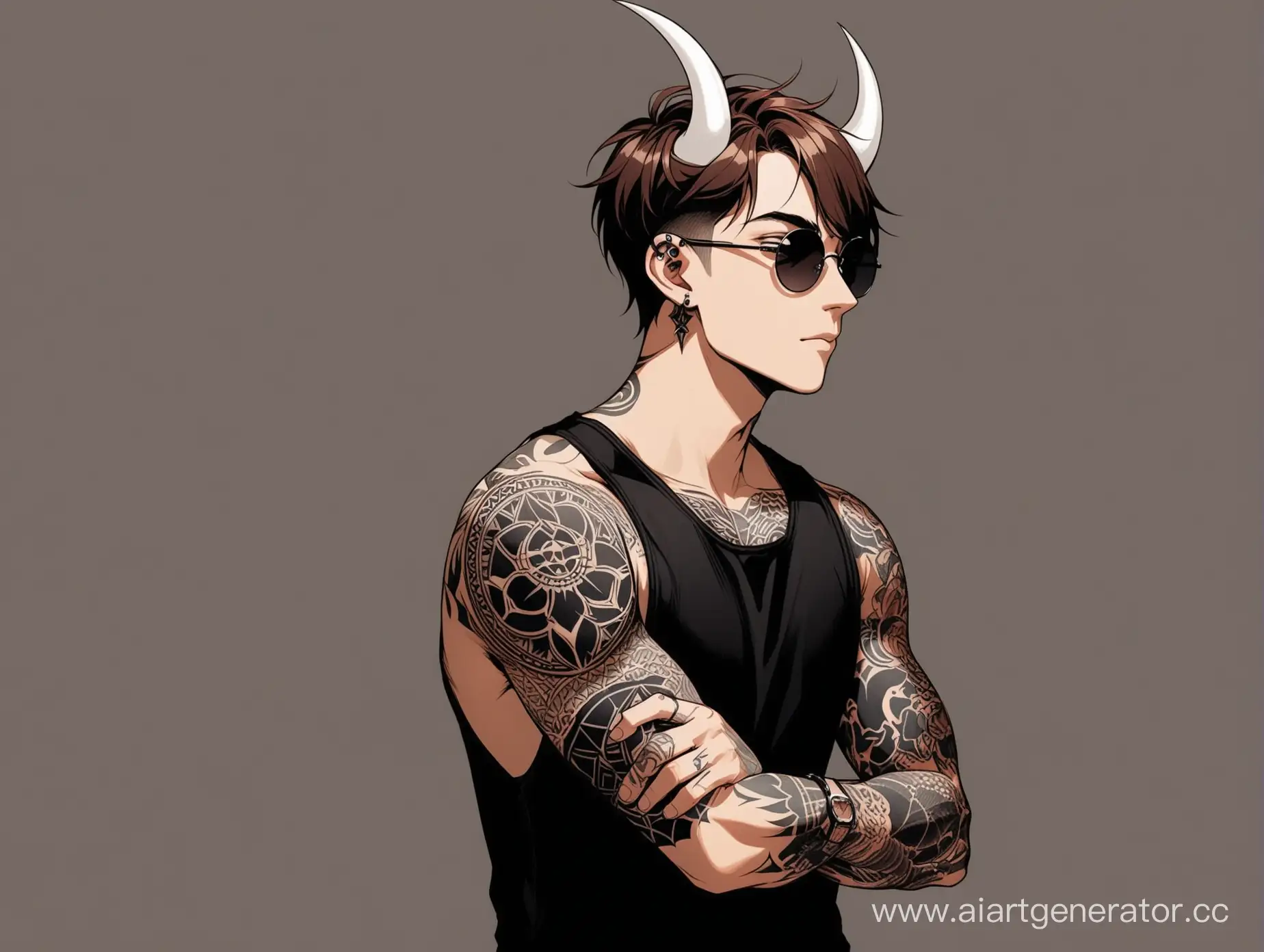 Trendy-Youth-with-Horns-and-Tattoos