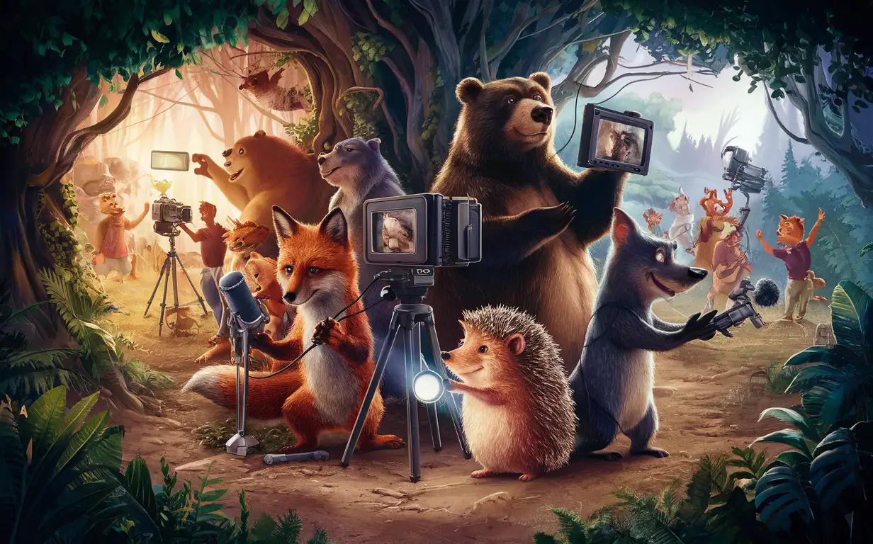 Enchanting-Forest-Movie-Making-with-Animals
