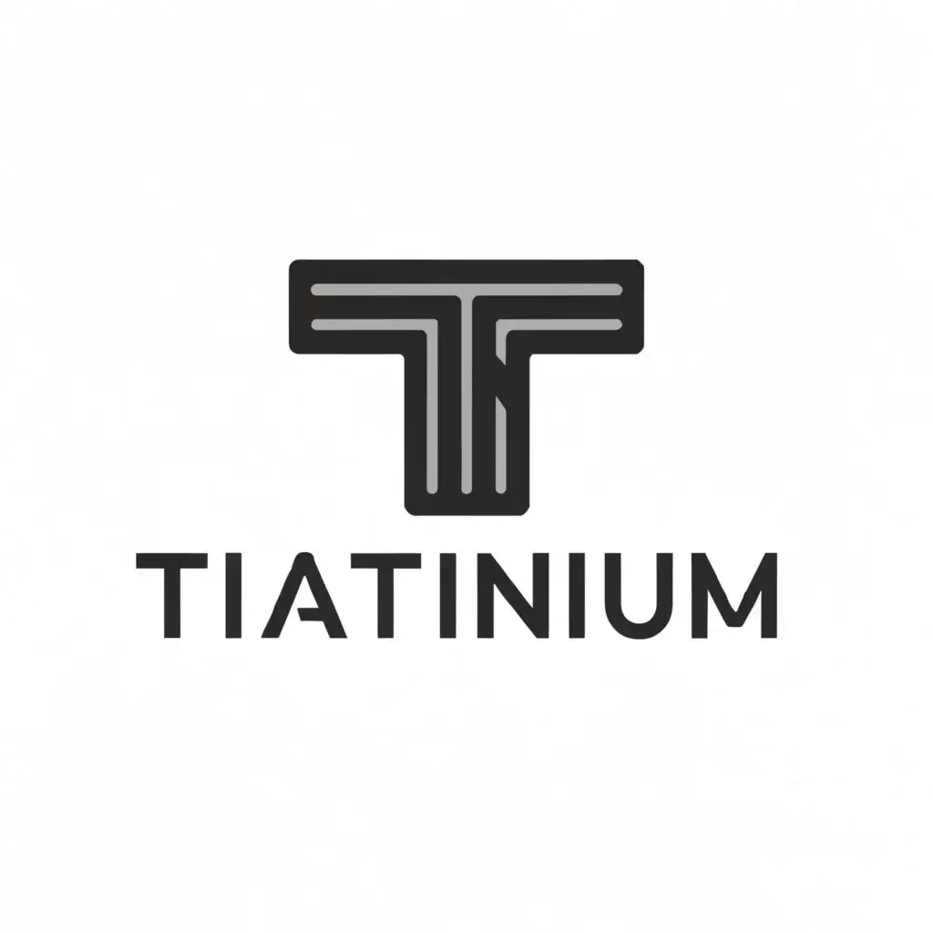 a logo design,with the text "tiatinum", main symbol:logo for brand tiatinum use T icon  ,Minimalistic,clear background