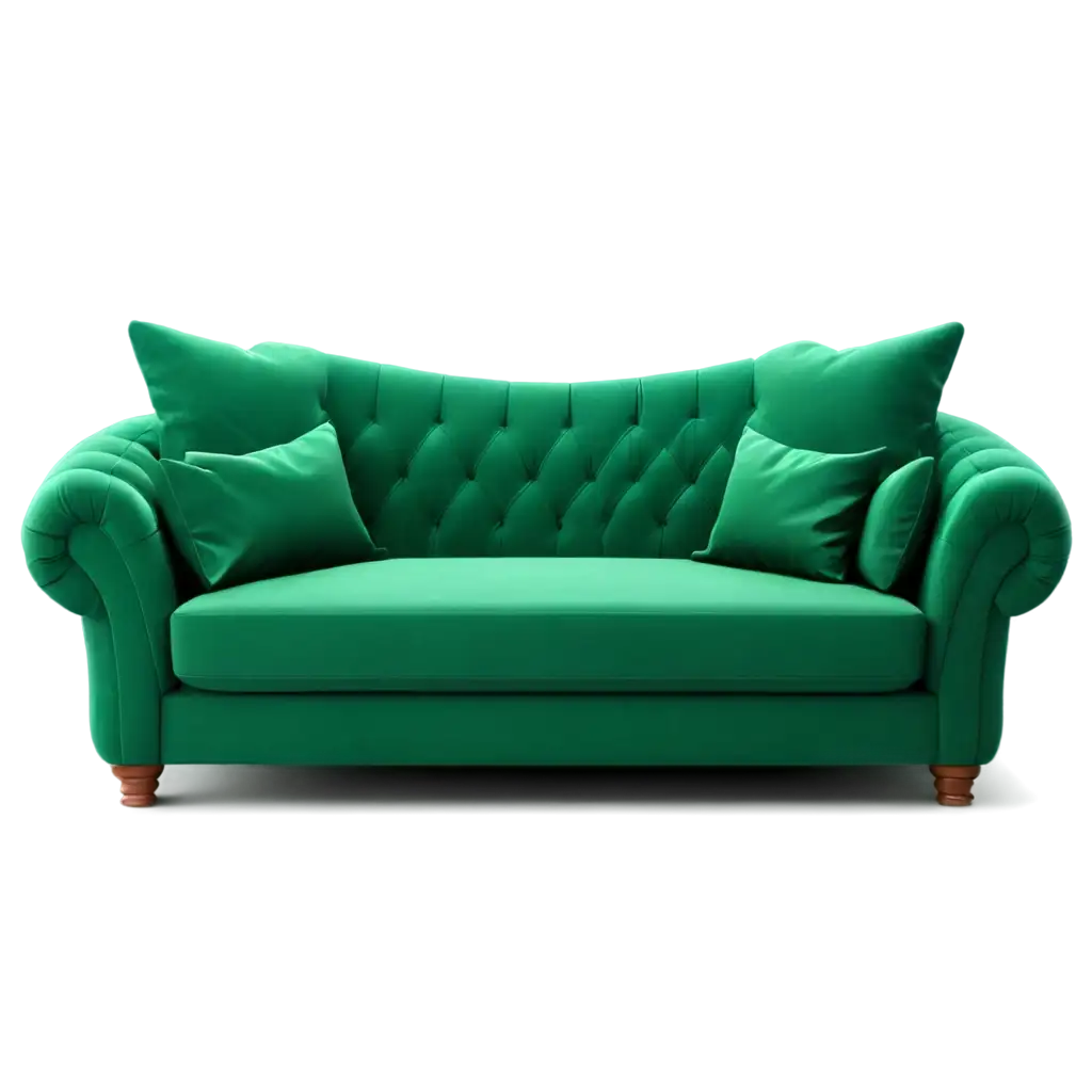 Stunning-3D-Green-Sofa-PNG-HighQuality-Image-for-Enhanced-Visual-Appeal