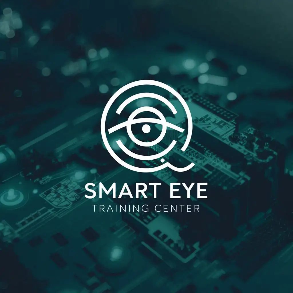 logo, Computer, with the text "Smart Eye Training Center", typography, be used in Technology industry