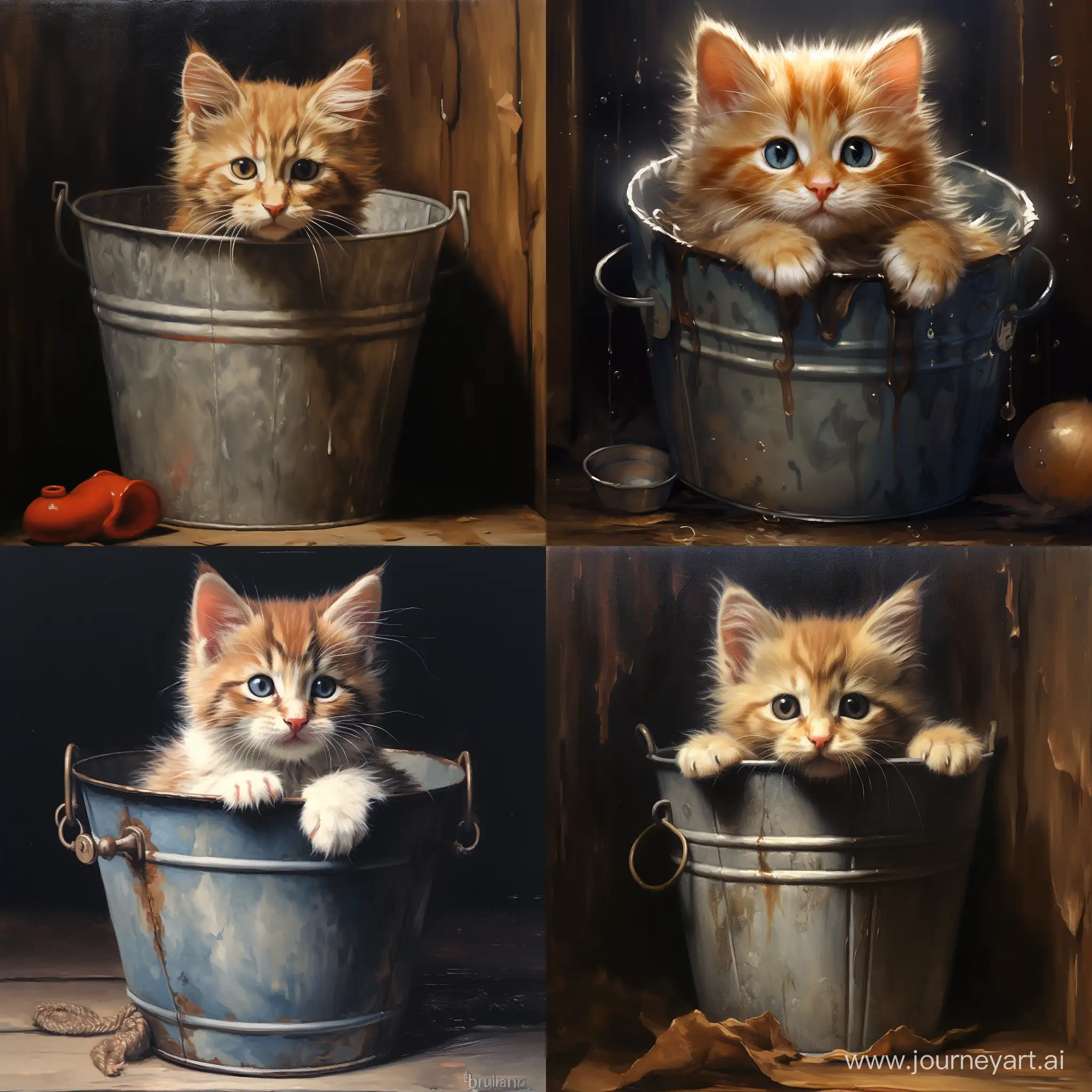 Adorable-Cat-Curled-Up-in-a-Colorful-Bucket