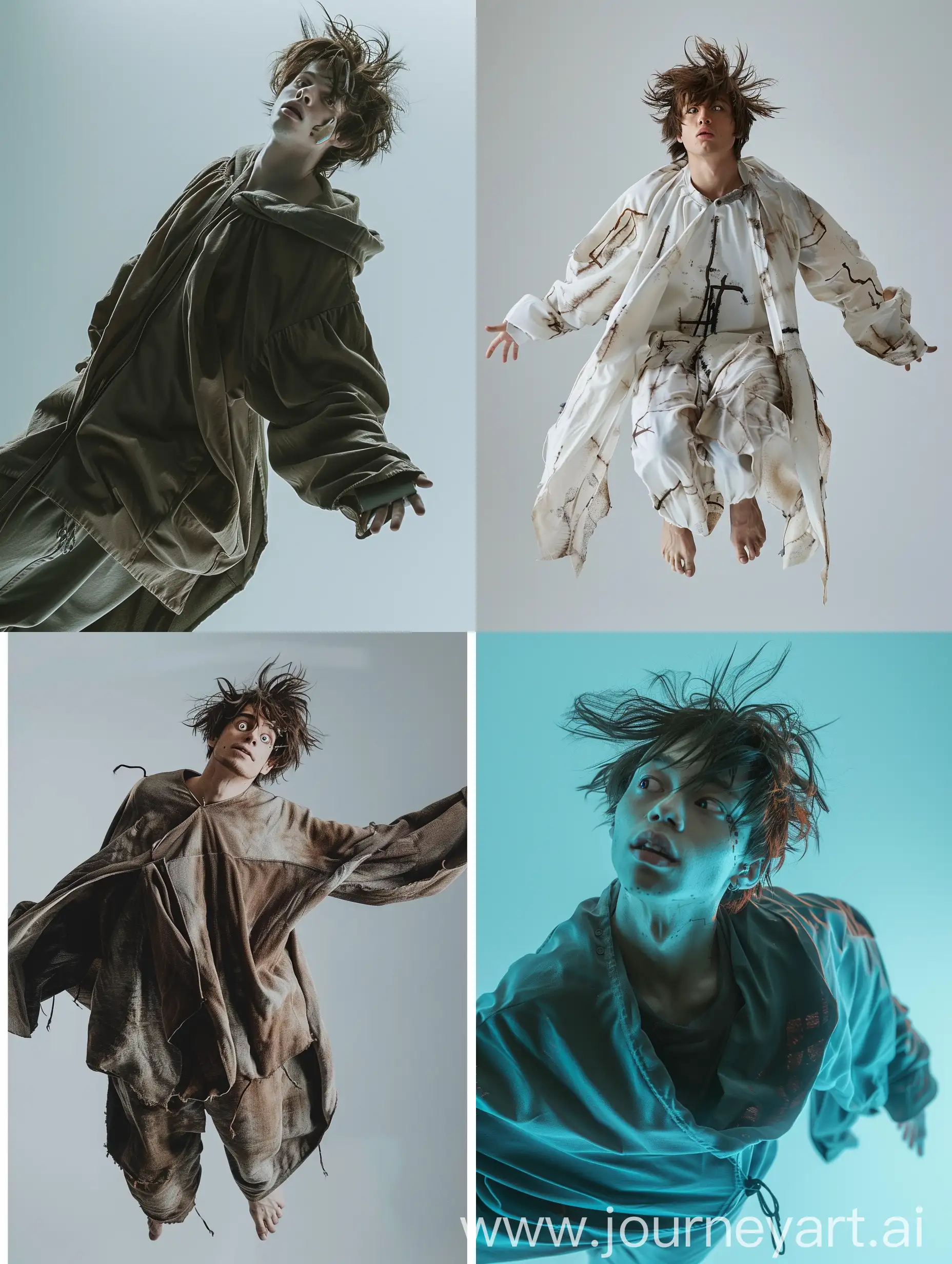 Futuristic-Cybernetic-God-Levitating-in-Anime-Style-with-Tulum-Poncho-Clothing