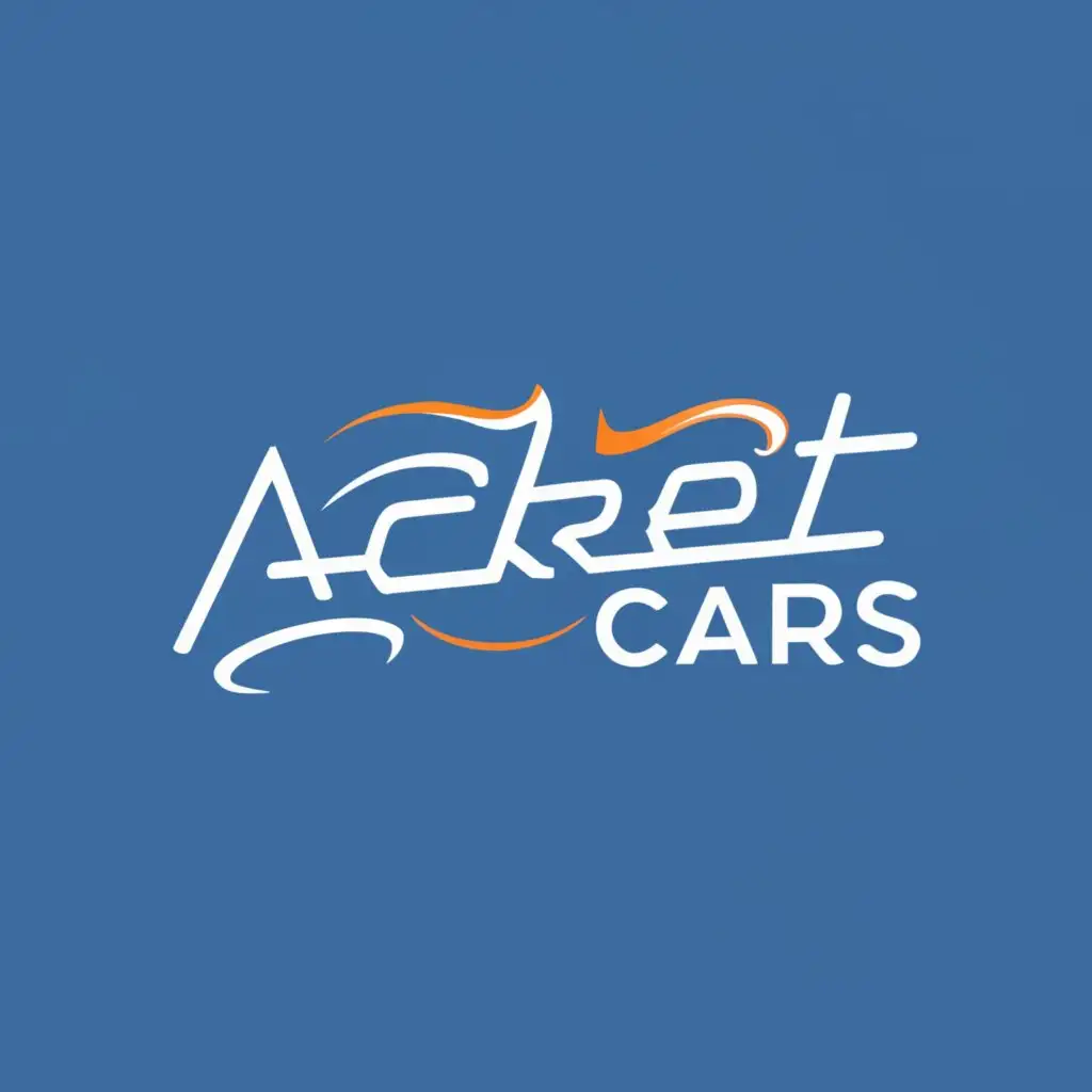 logo, Cars, with the text "Acket Cars", typography, be used in Automotive industry