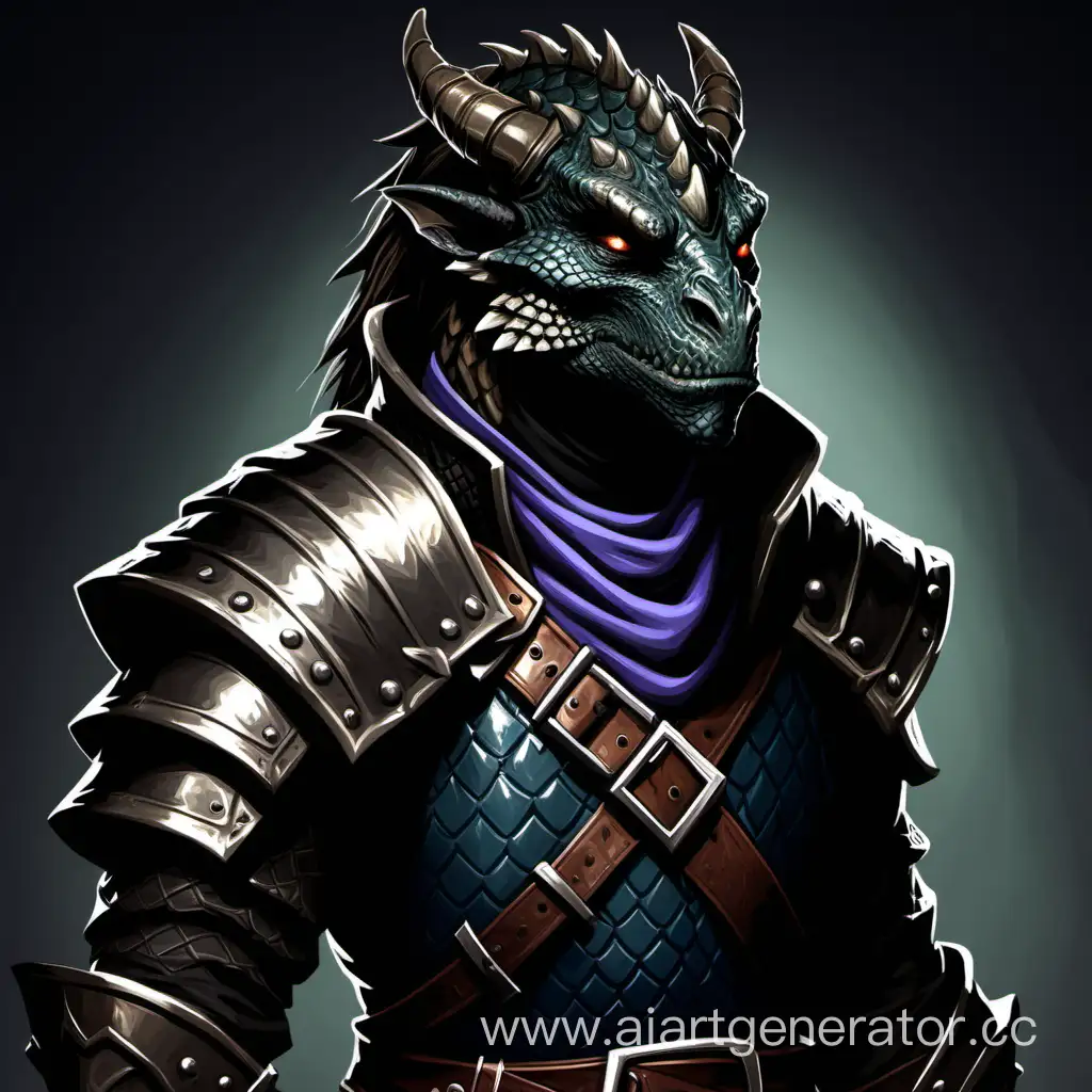 Mysterious-Dragonborn-Rogue-with-Black-Scales-Fantasy-Portrait