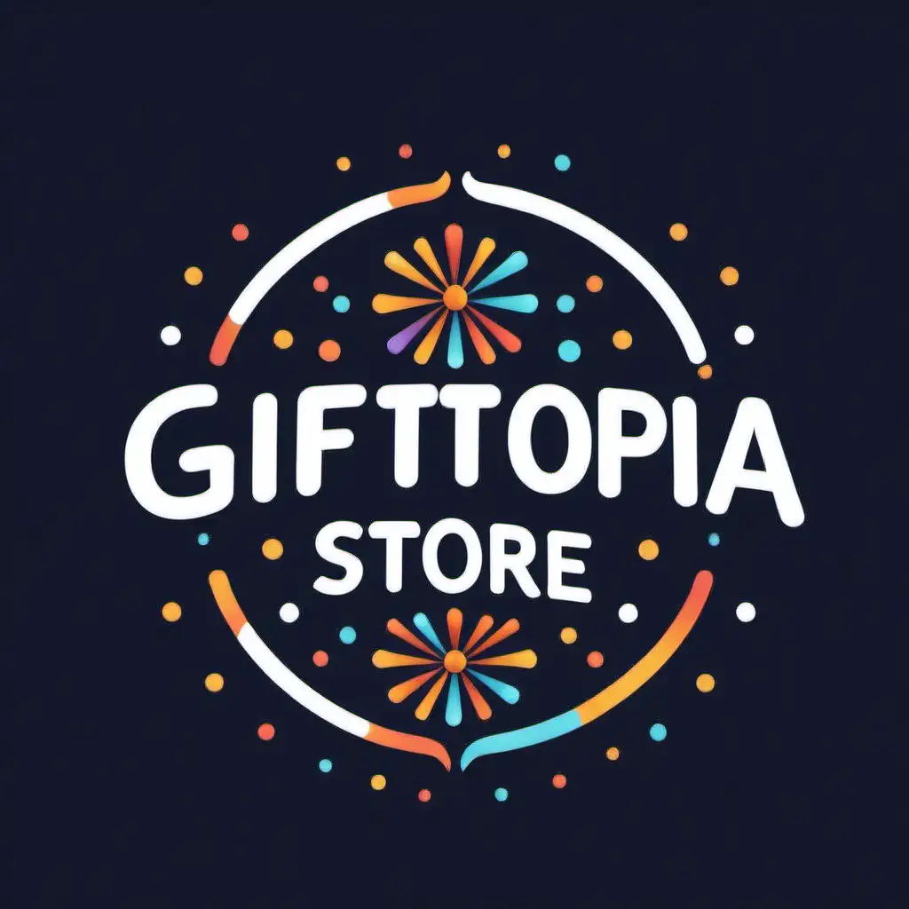 Vibrant GifTopia Store Logo Design