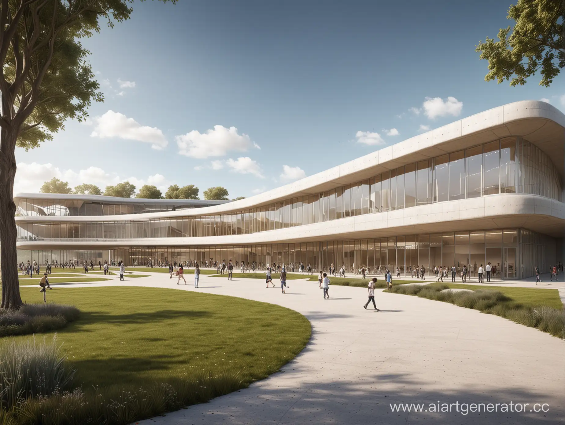 Innovative-School-Building-of-the-Future-with-Futuristic-Architecture