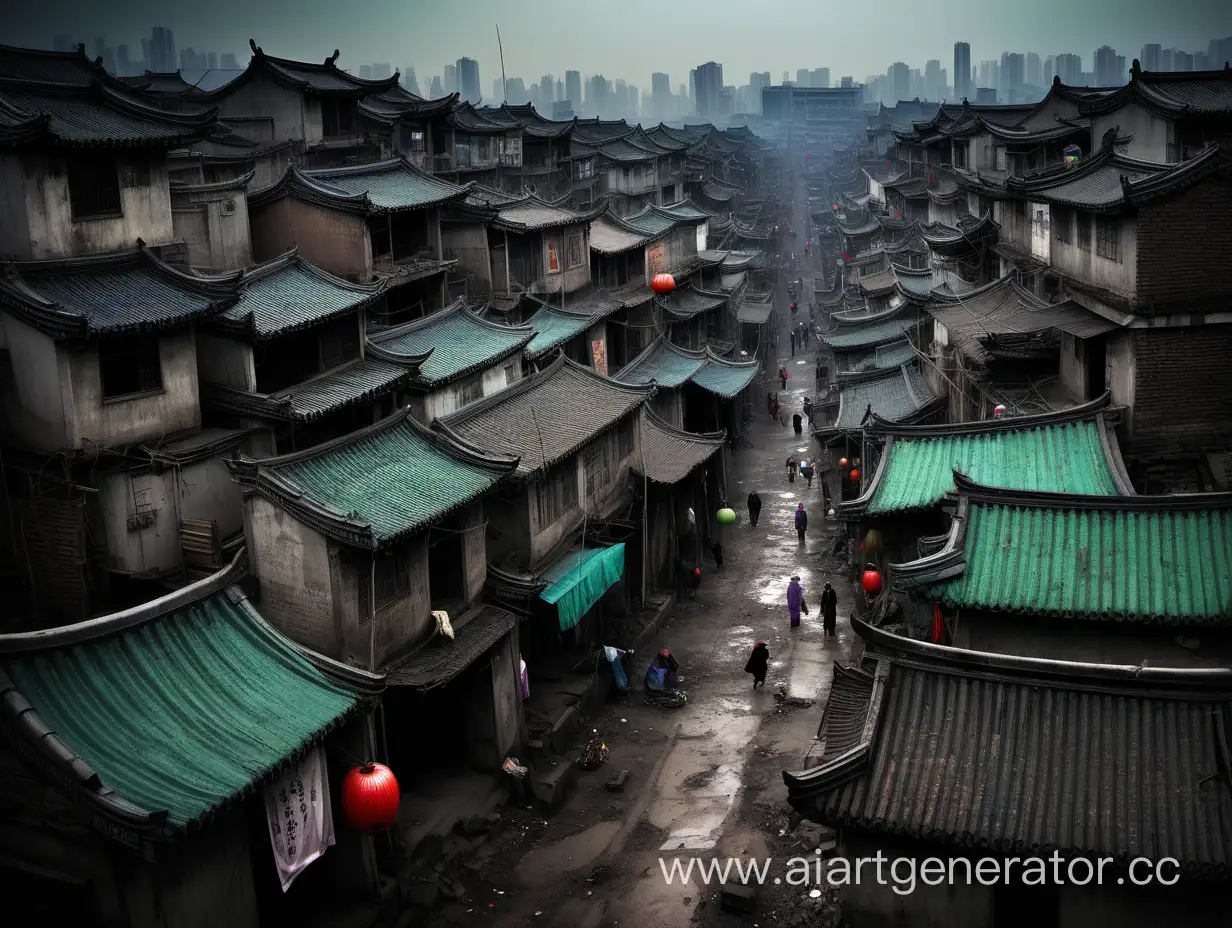 Gloomy-Ancient-China-Slums-Depicting-Historical-Poverty-in-Vivid-Color-Palette