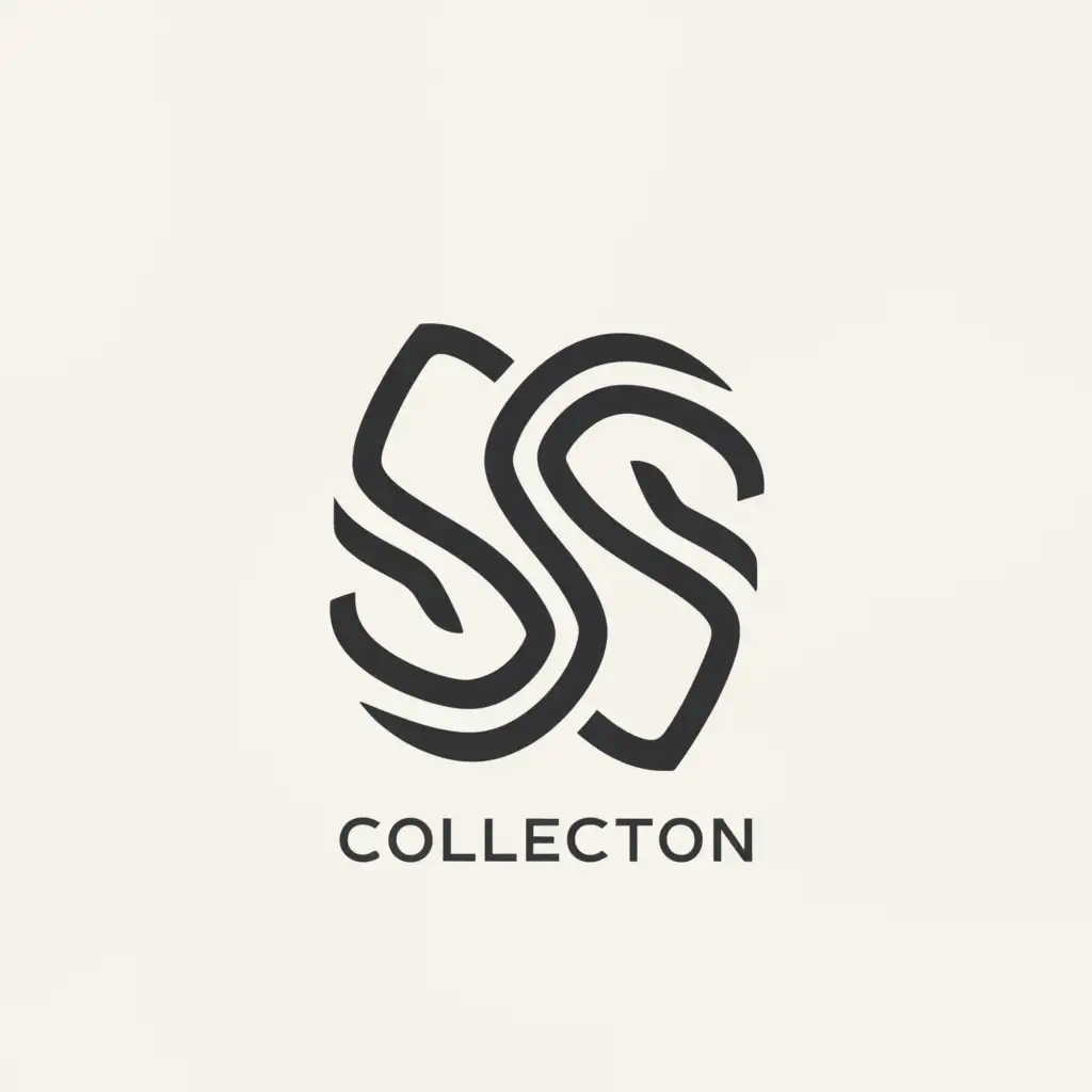 a logo design,with the text "SS Collection", main symbol:"""
text
""",complex,clear background