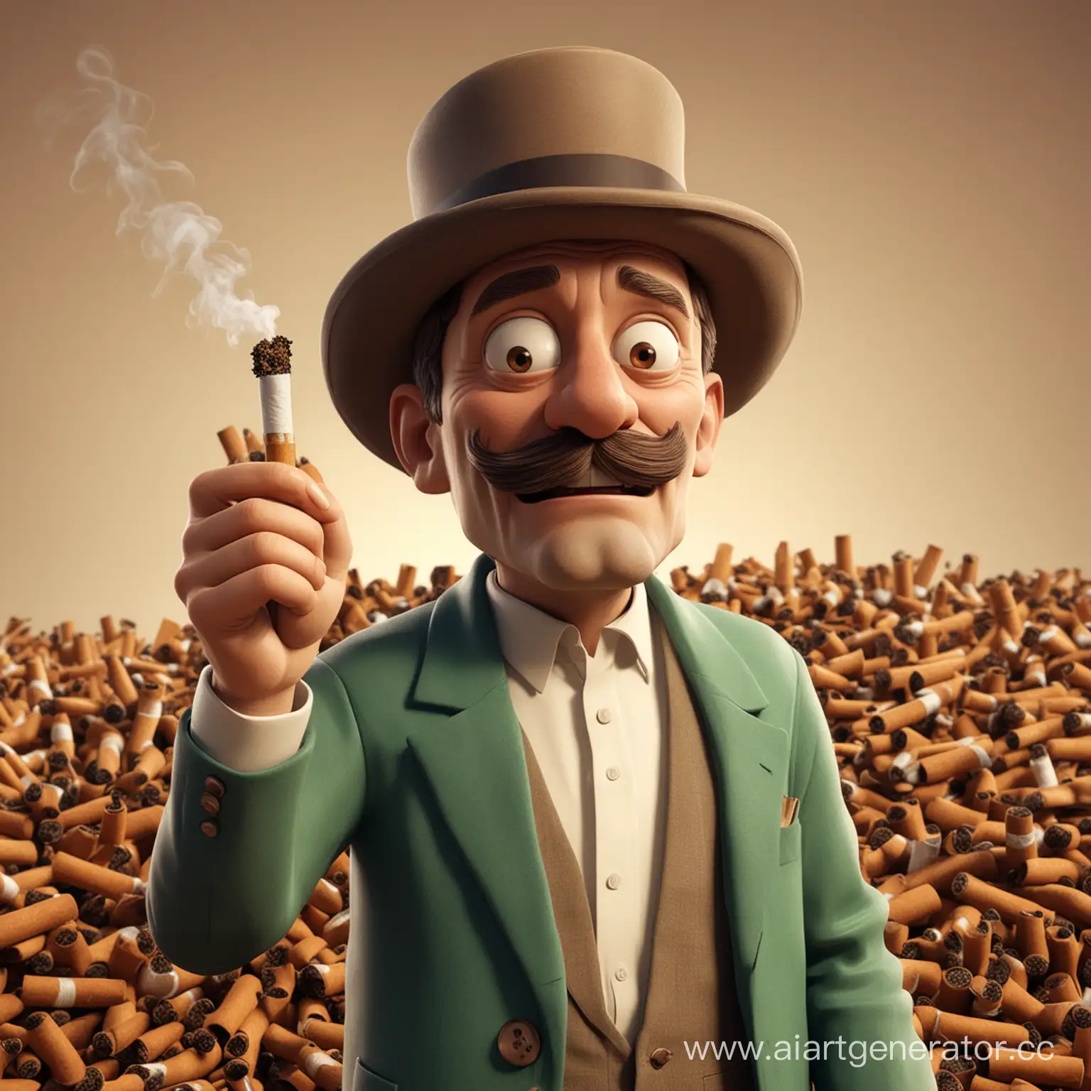 Colorful-Cartoonish-Tobacco-Revolution-3D-Art
