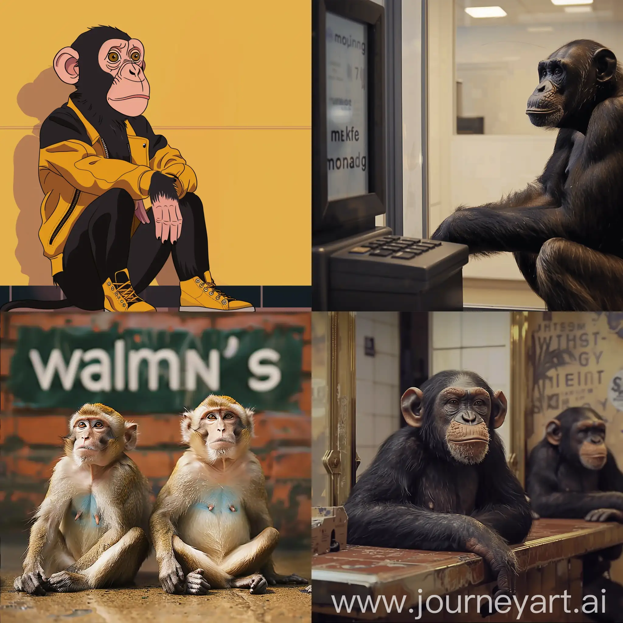 Monkeys-Waiting-for-Payment-Playful-Primate-GIF