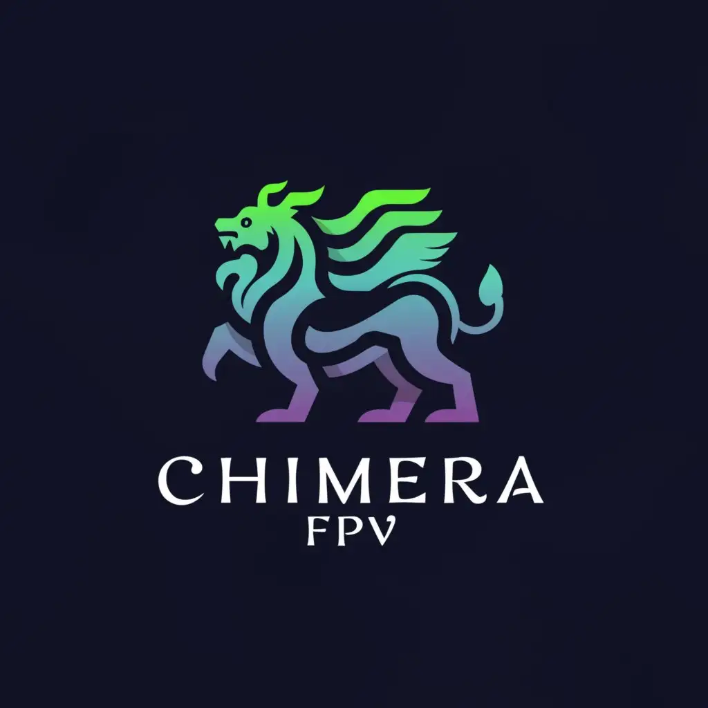 a logo design,with the text "Chimera FPV", main symbol:Chimera,Moderate,clear background