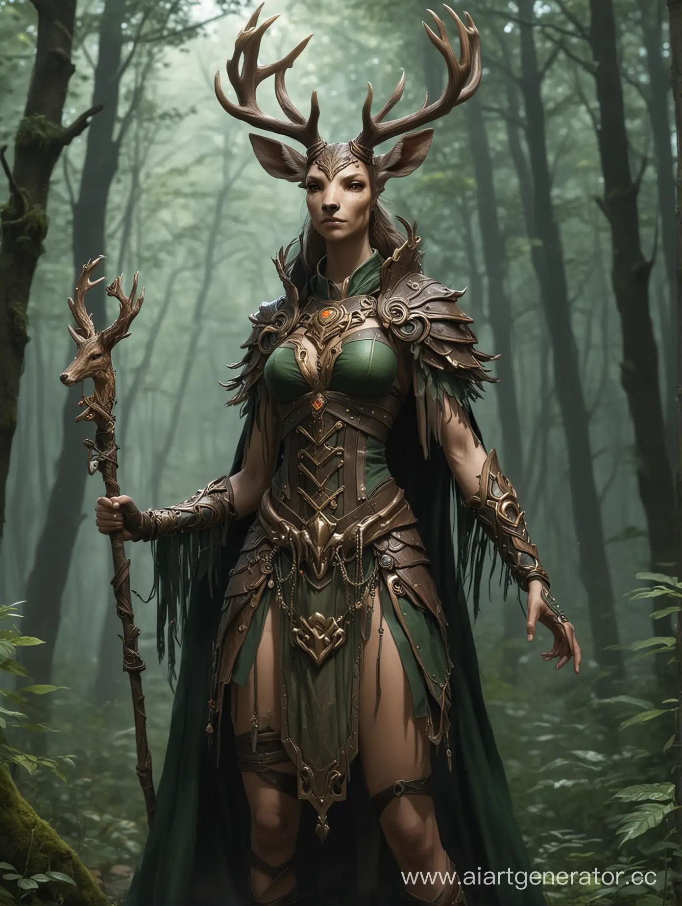 Enchanting-Forest-Guardian-Mystical-DeerMage-Watching-Over-the-Woods