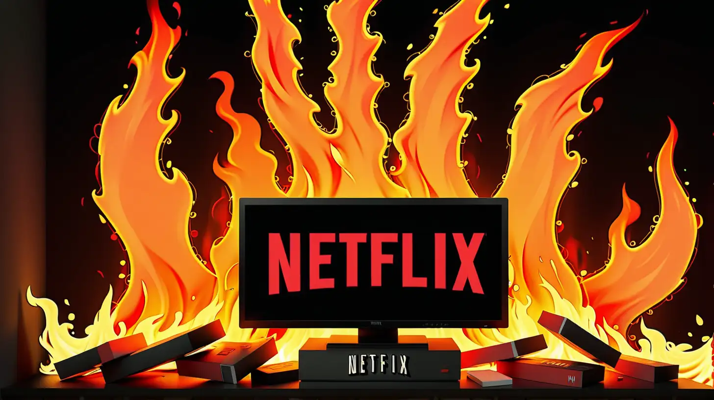 Netflix on fire
