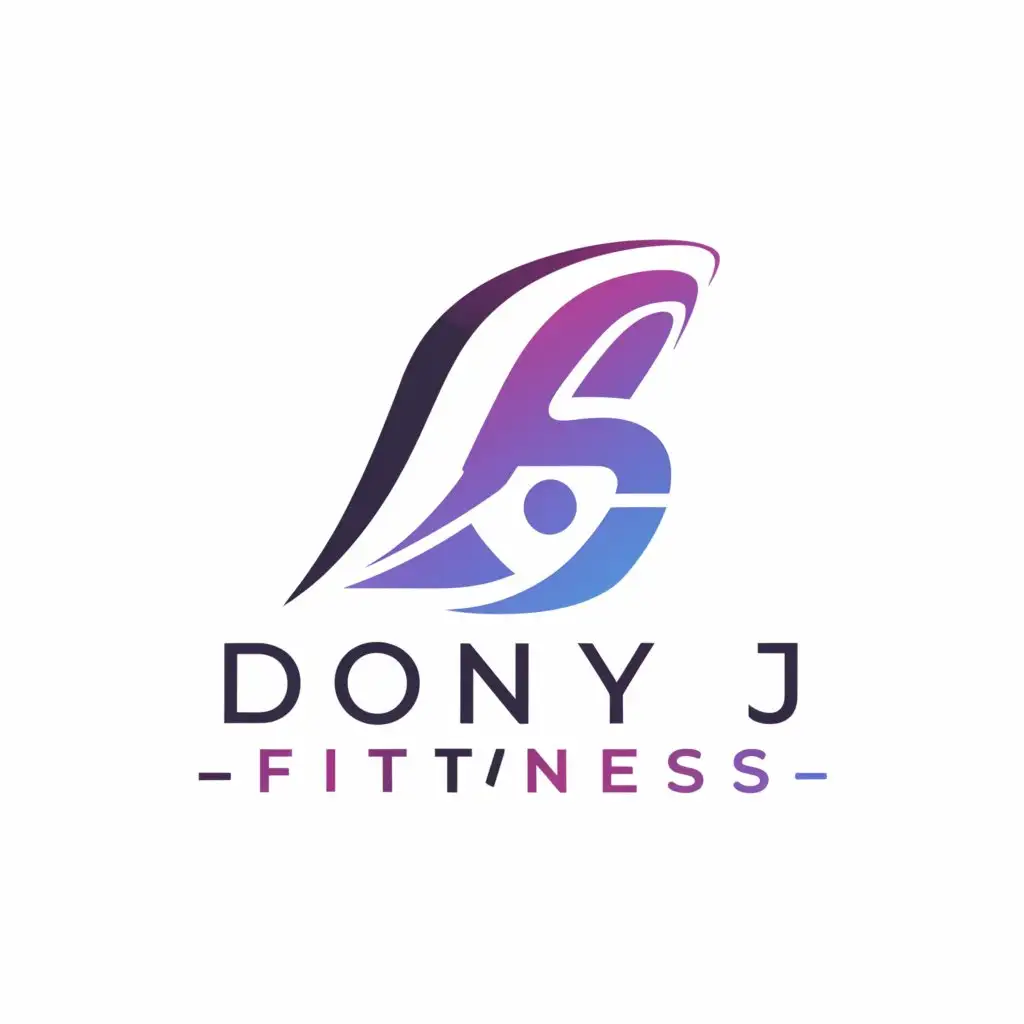 LOGO-Design-For-Donny-JFitness-Modern-Typography-with-Running-Inspired-Symbol-on-Clear-Background