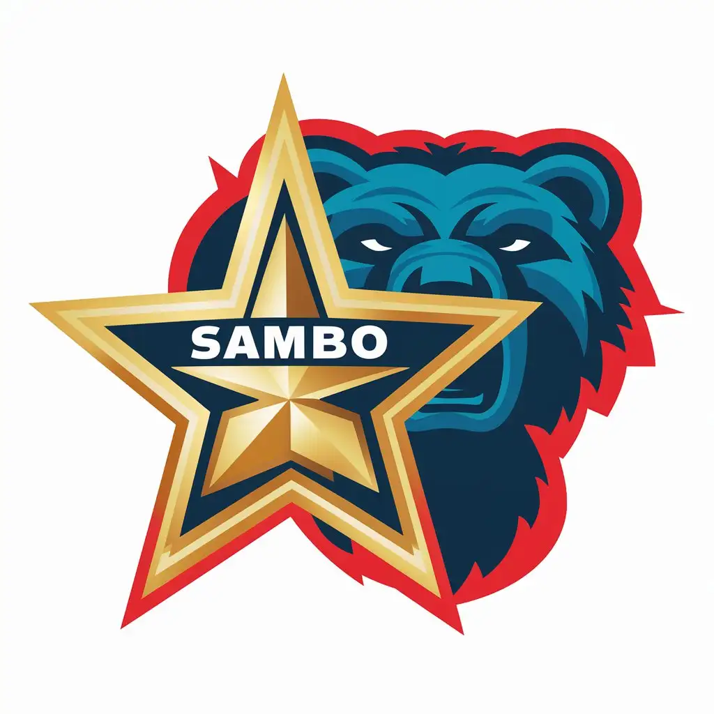 Dynamic-Wrestling-Scene-with-Sambo-Logo-and-Bear-Star-Theme