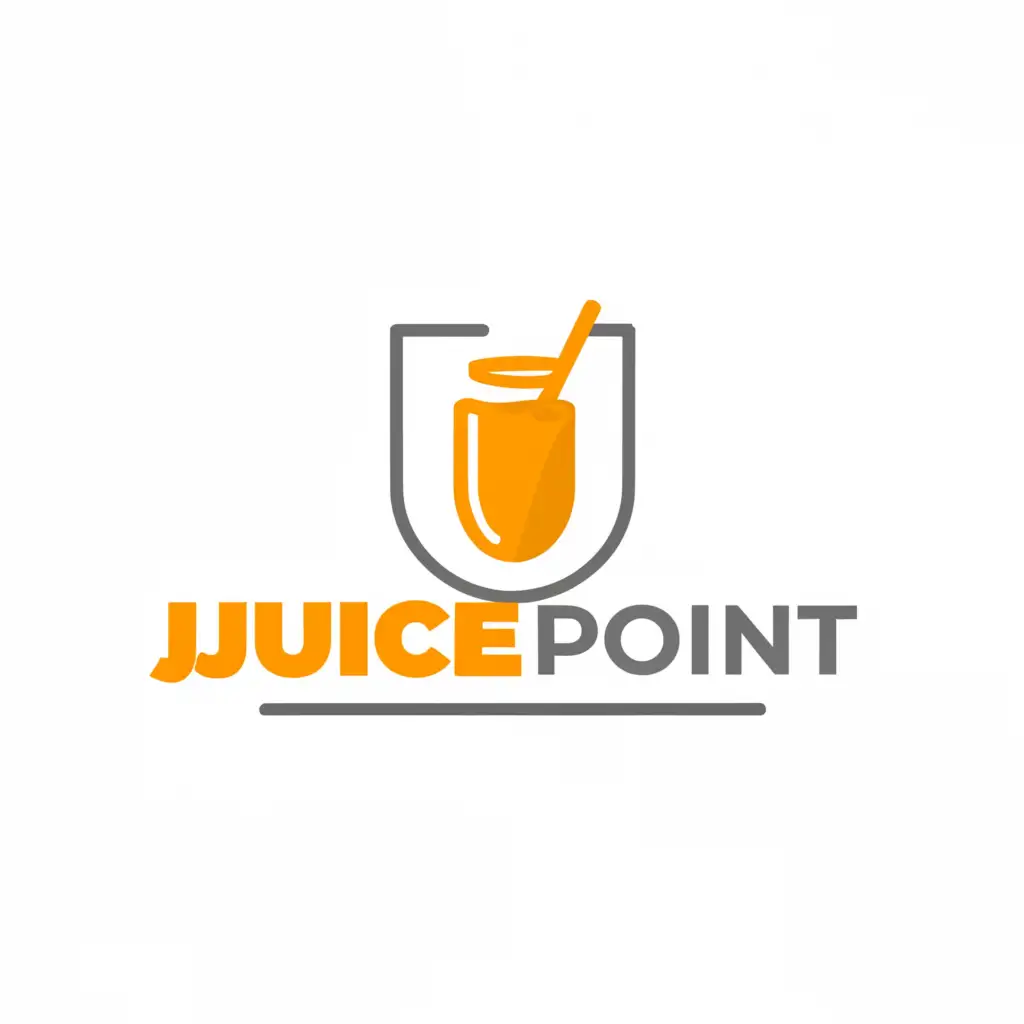 a logo design,with the text "Juice Point", main symbol:Juice glass,Moderate,be used in Restaurant industry,clear background