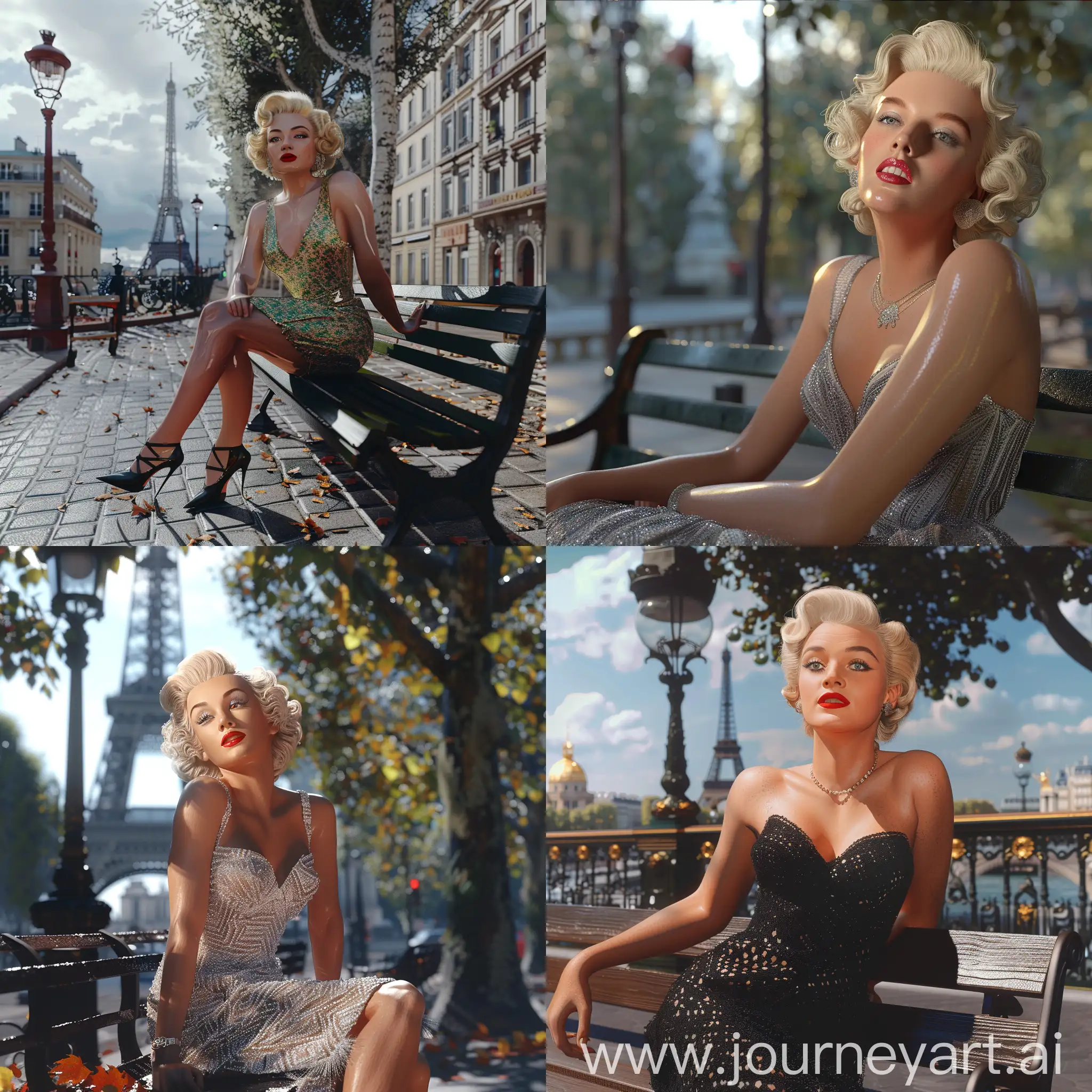Marilyn-Monroe-Sitting-on-Parisian-Bench-Photorealistic-Portrait-in-8K-Detail