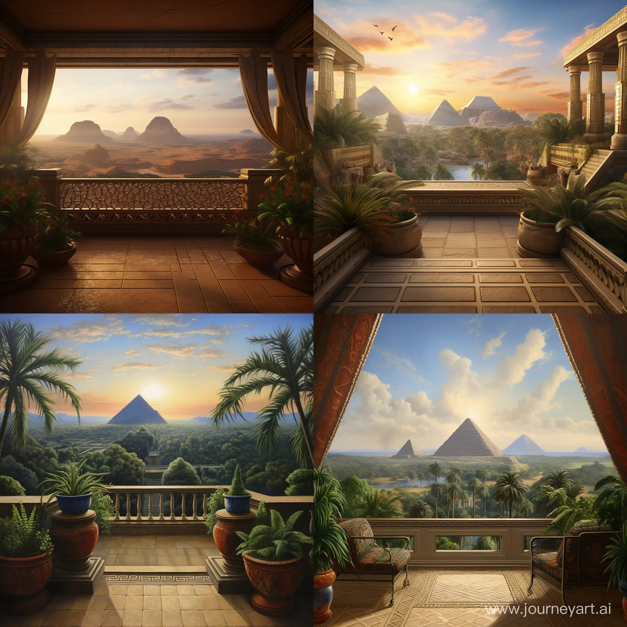 Majestic-Egyptian-Pyramids-Balcony-View