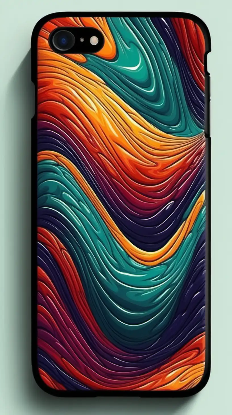 I want an abstract phone cover design