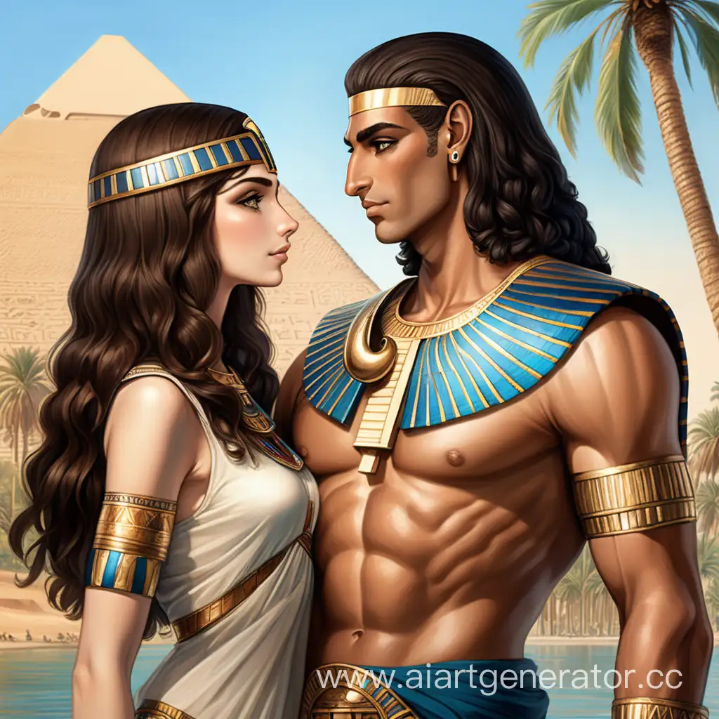 Romantic-Pharaohs-Daughter-and-OsirisLike-Lover-by-the-Nile