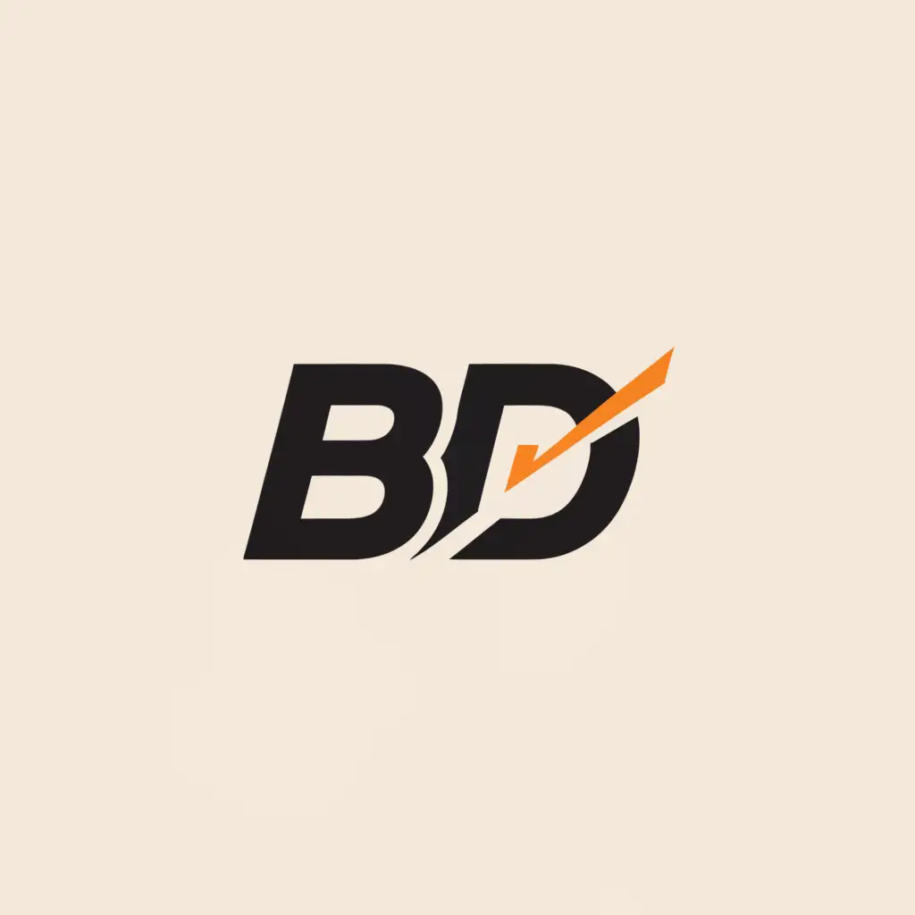 a logo design,with the text "BestDeals", main symbol:BD,Minimalistic,clear background