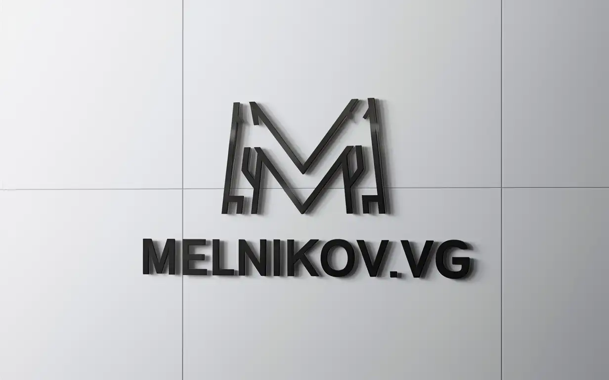 MelnikovVG-Logo-Concept-on-Clean-White-Background