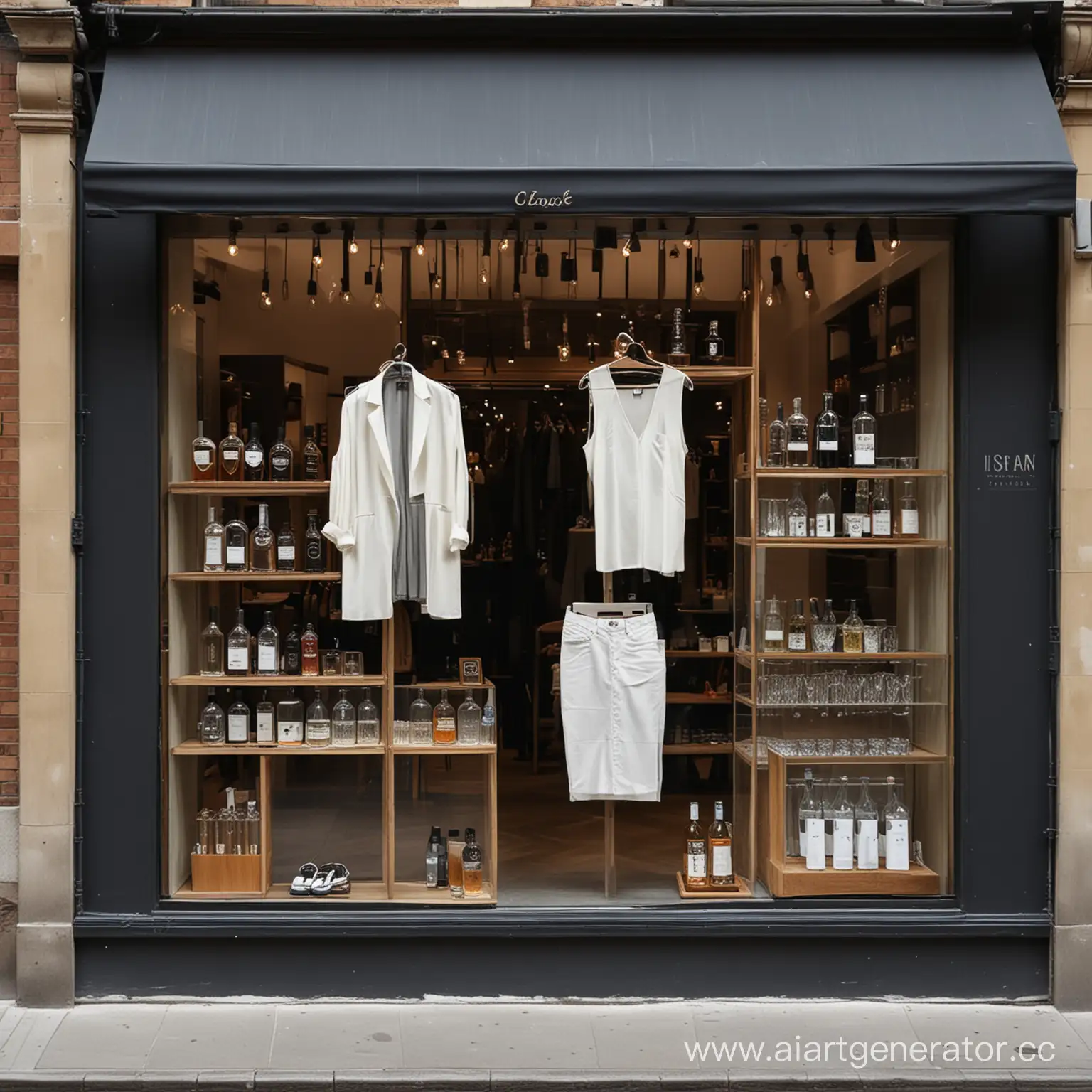 Fashion-and-Mixology-Fusion-Unique-Clothing-Store-Bar-Window-Display