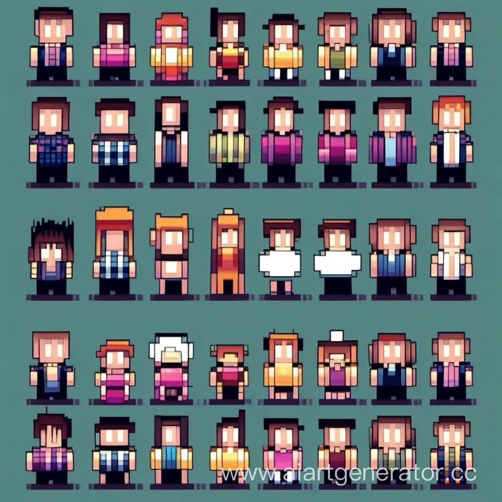 pixel people
