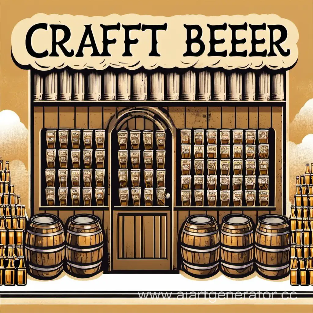 Craft beer shop brewery