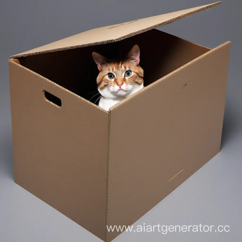 Curious-Cat-Exploring-a-Cardboard-Box