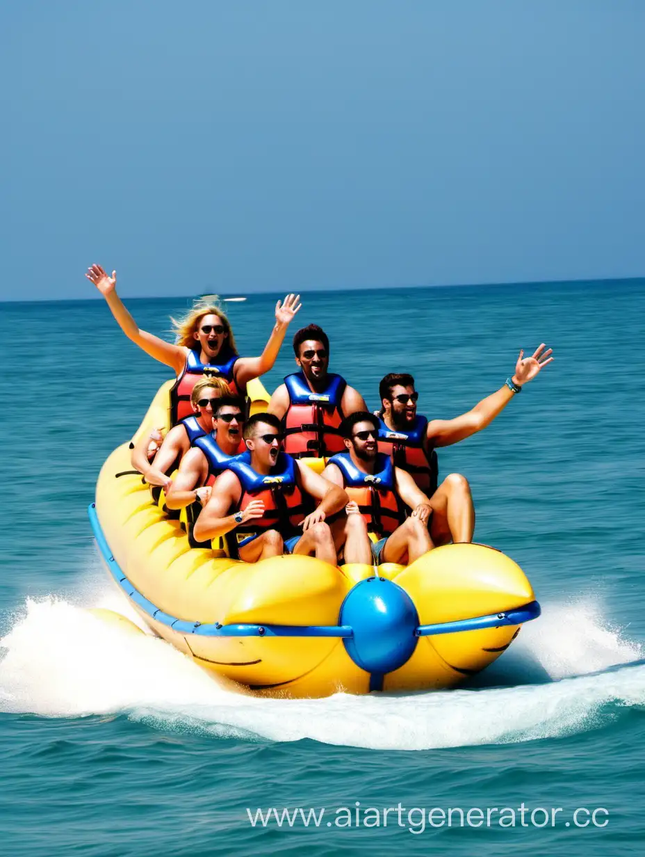 Exhilarating-Banana-Boat-Riding-Adventure