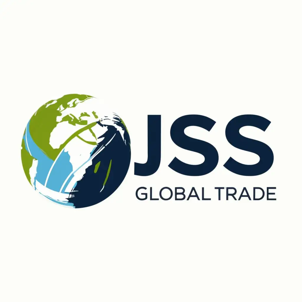 logo, JSS GLOBAL TRADE, with the text "JSS GLOBAL TRADE", typography