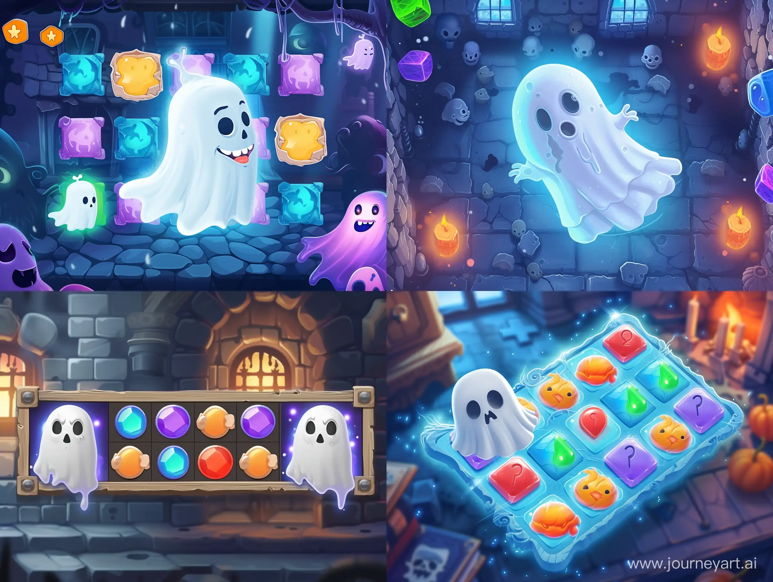Spooky-Ghost-Match3-Game-Screensaver-with-6-Exciting-Levels-in-43-Aspect-Ratio