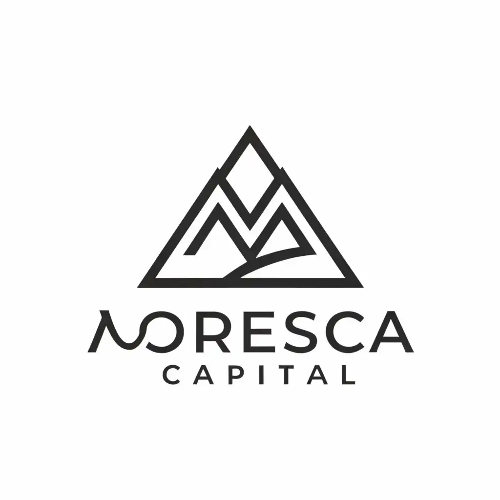 a logo design,with the text "Moresca Capital", main symbol:Mountain,Moderate,be used in Finance industry,clear background