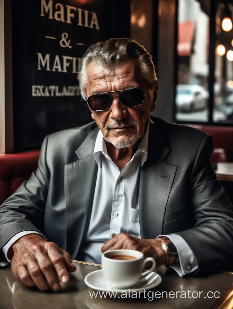 Relaxed-Mafia-Boss-Enjoying-Coffee-Break-in-Cafe