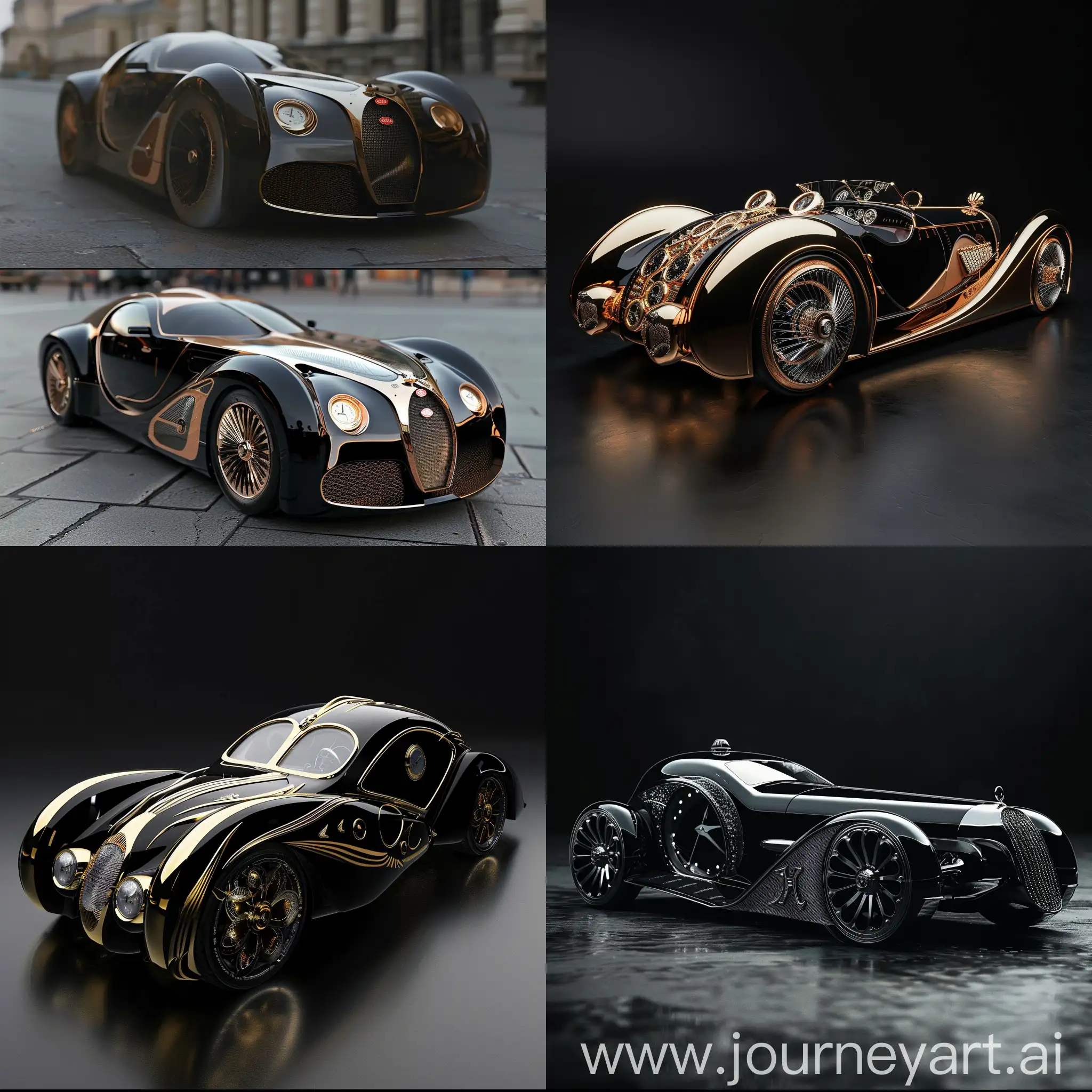 Car design inspired by pocket watches and Beaux-Arts