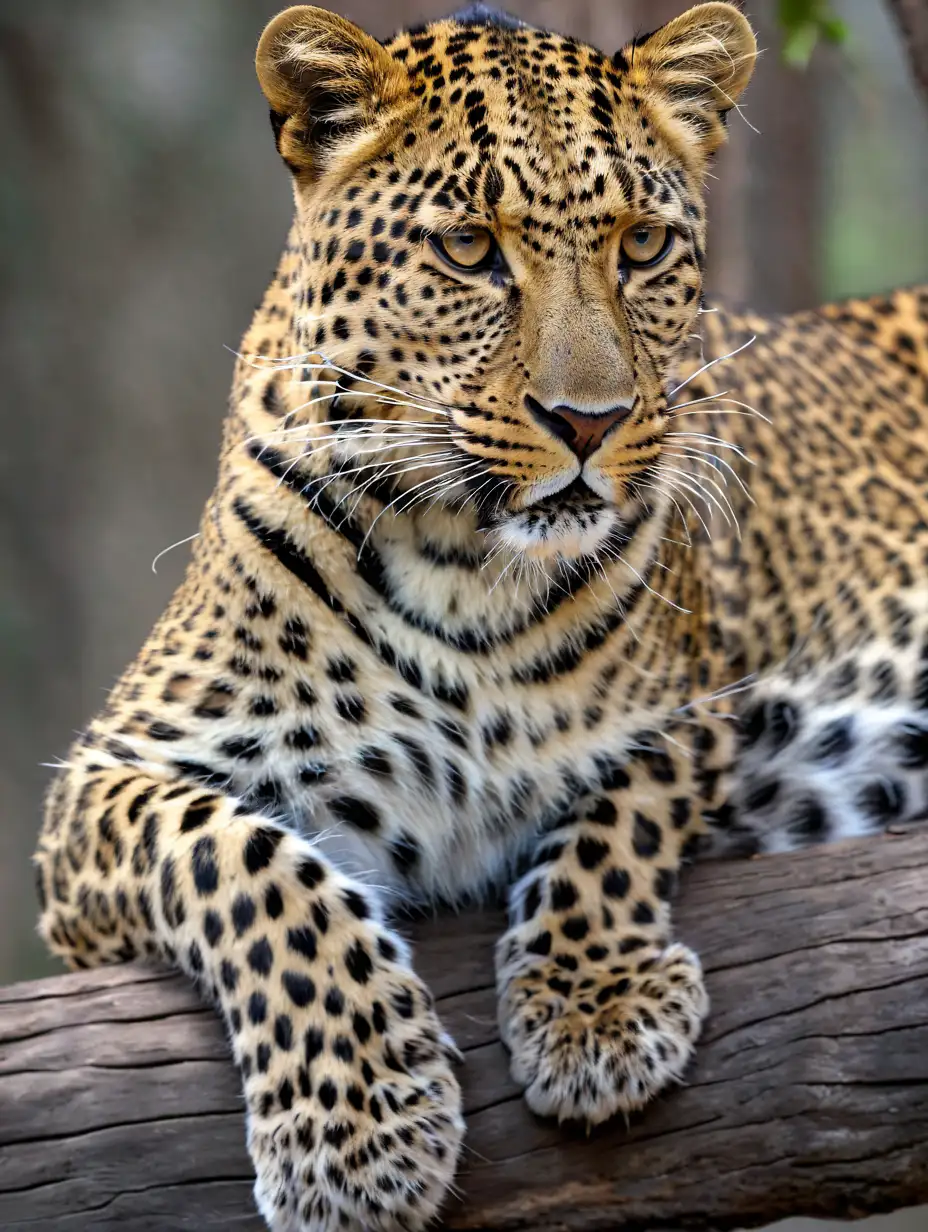 photo of leopard, slightly angled