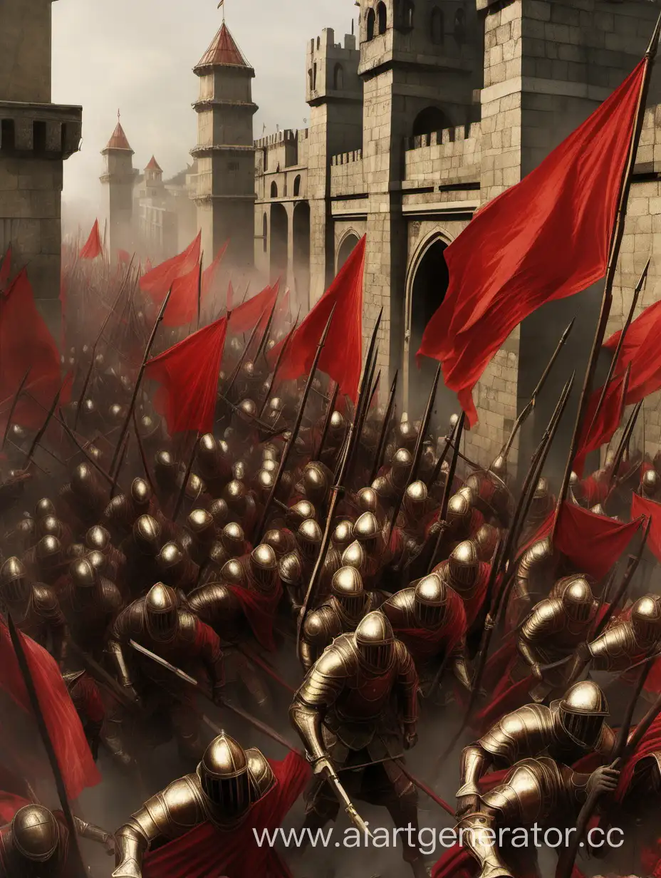 BronzeArmored-Soldiers-Storming-City-Gates-with-Red-Banners