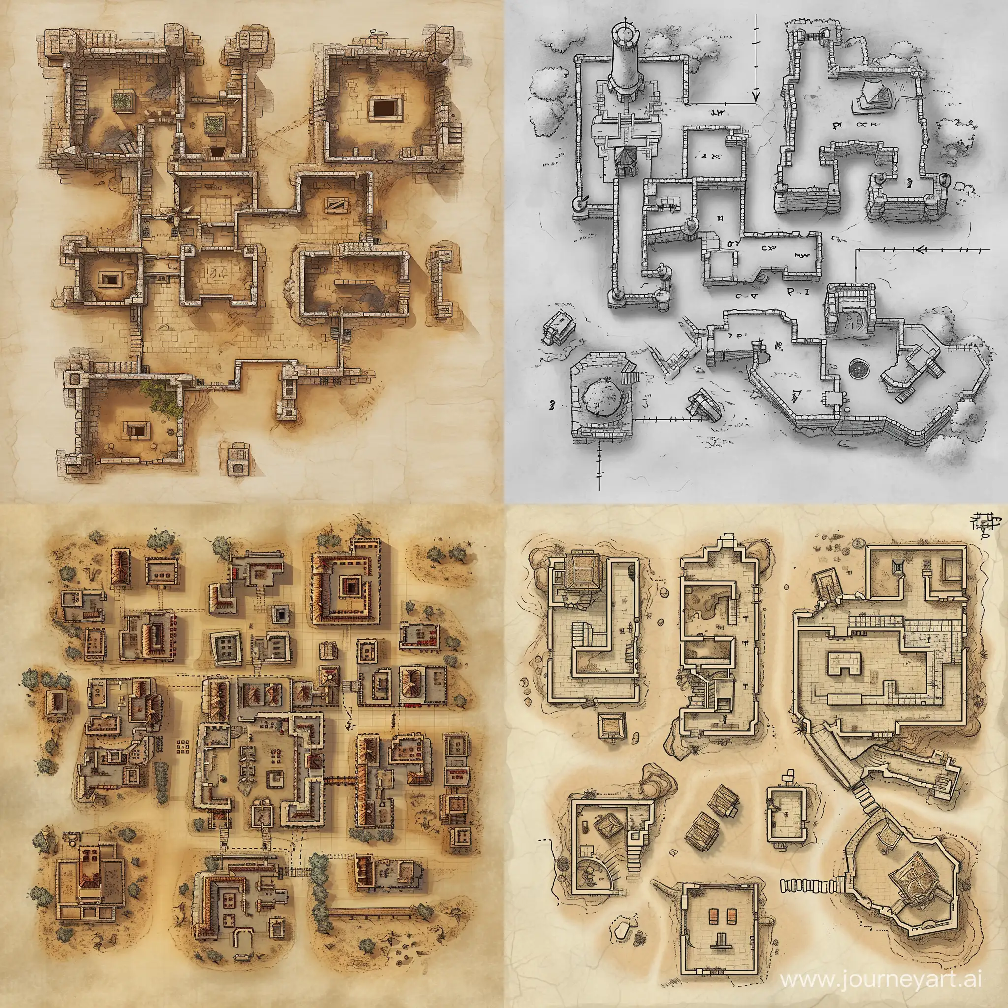 Deserted-City-Map-with-Tactical-Grid-for-DD-Gameplay